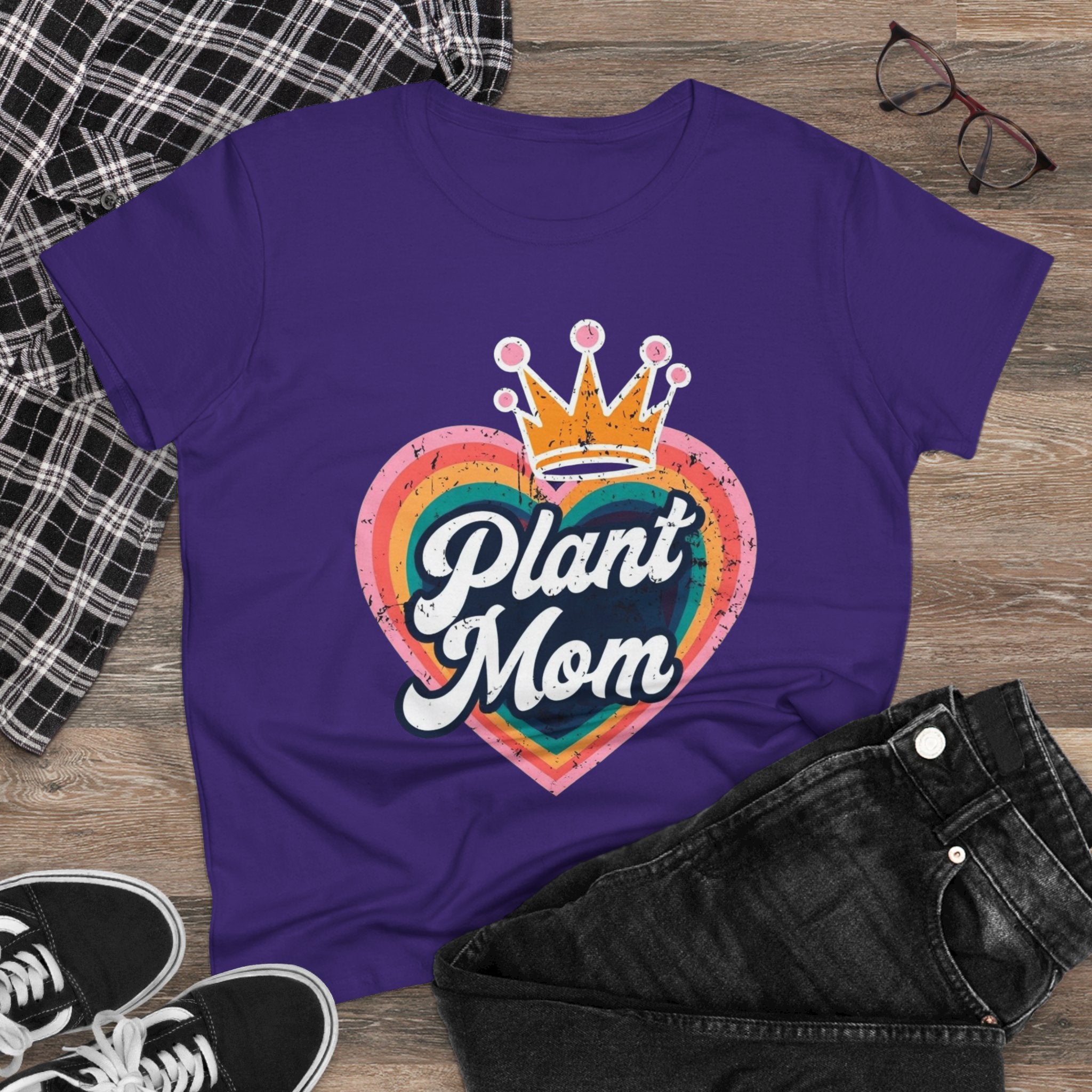 Plant Mom Cotton Tee - Perfect Gift for Plant Lovers, Women's Graphic Shirt, Casual Wear, Eco-Friendly Fashion, Birthday Gift garden
