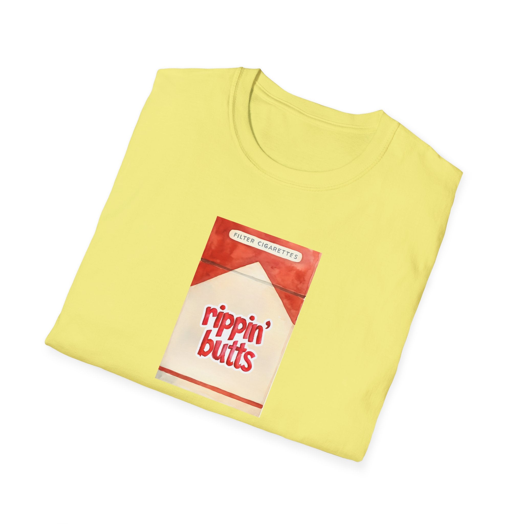 Rippin Butts Smoker Unisex Tee, Funny Smoking Shirt, Cool Tobacco Lover Gift, Hipster Smokers Top, Vintage Tobacco Tshirt, Sarcastic