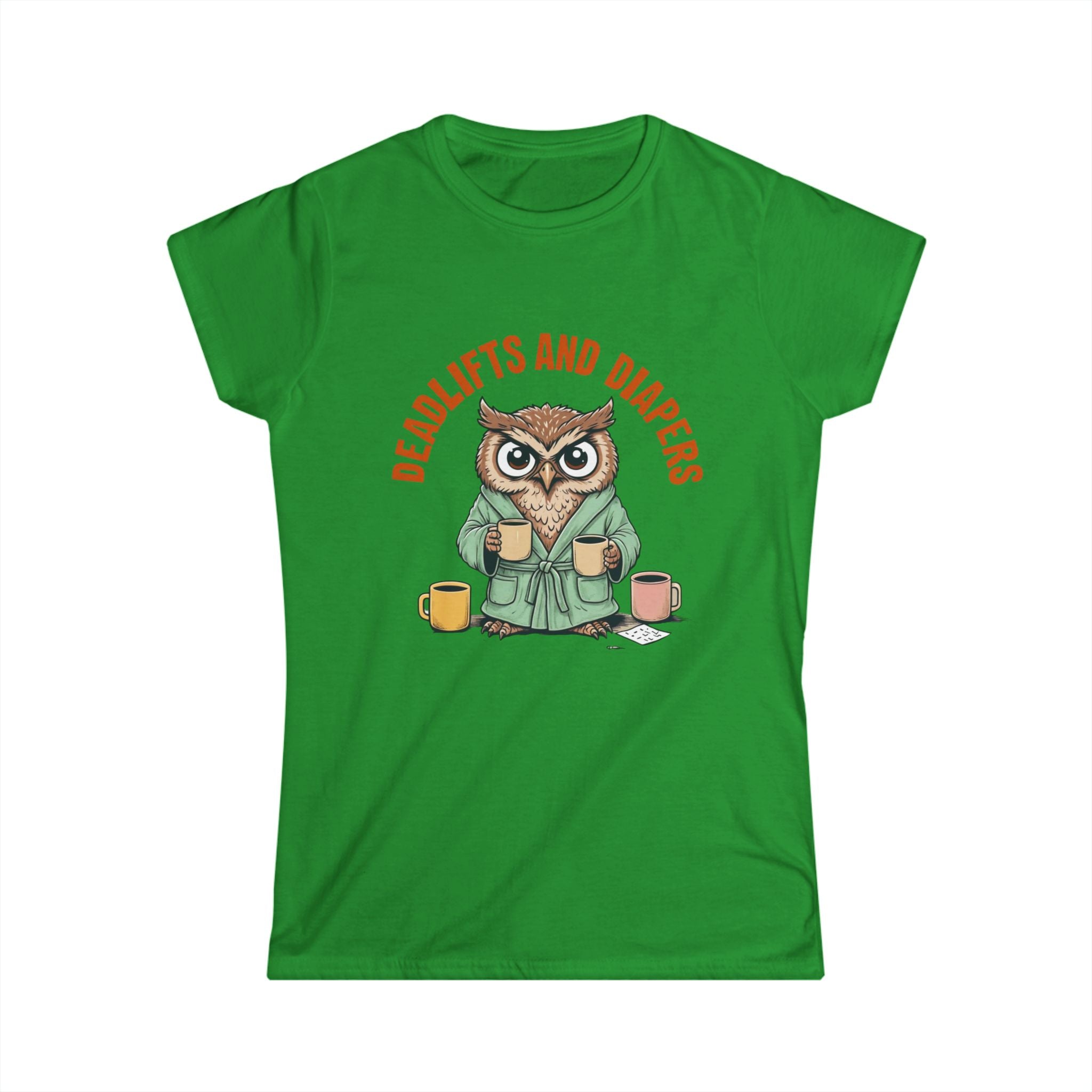 Gym Mom Women's Tee, Fitness Mom Shirt, Workout Mama Top, Weightlifting Mother T-Shirt, Crossfit Mom Gift Owl lovers