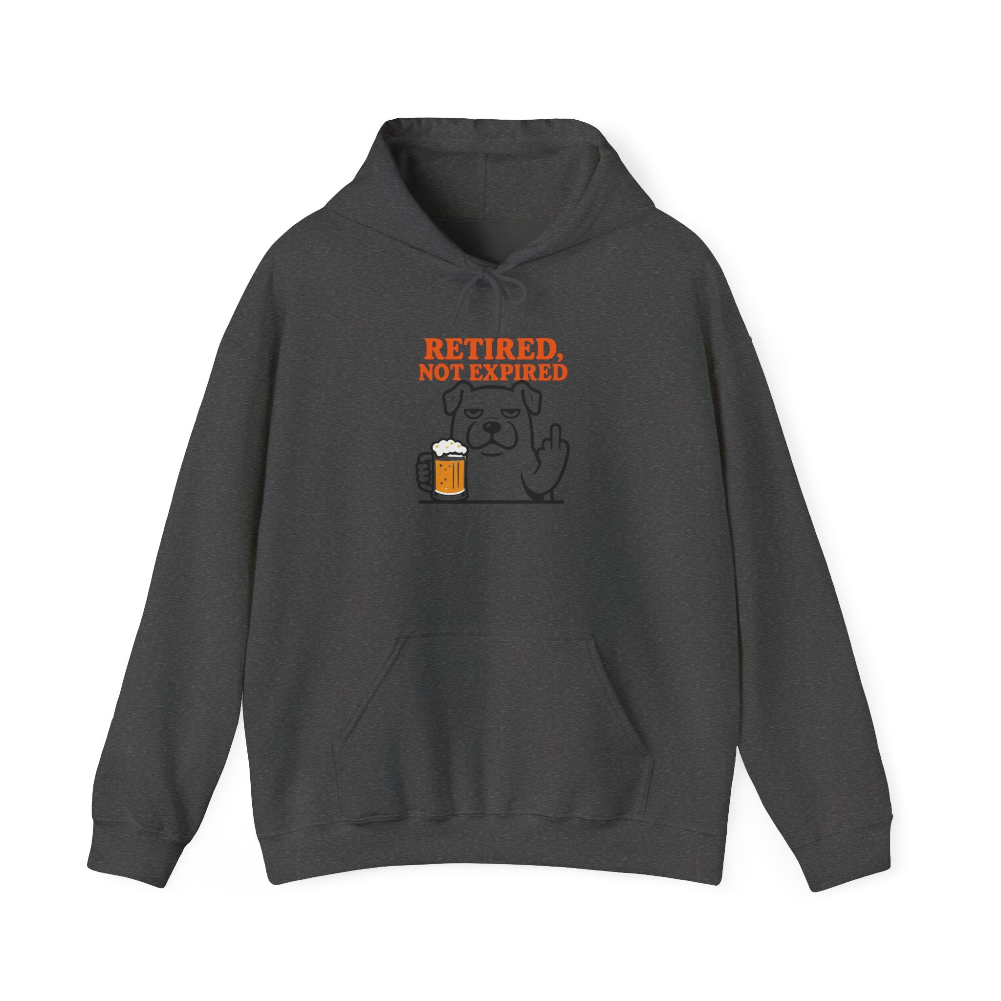 Retired not expired Dog and beer Hoodie, Retirement Adventure Gifts, Funny Unisex Sweatshirt