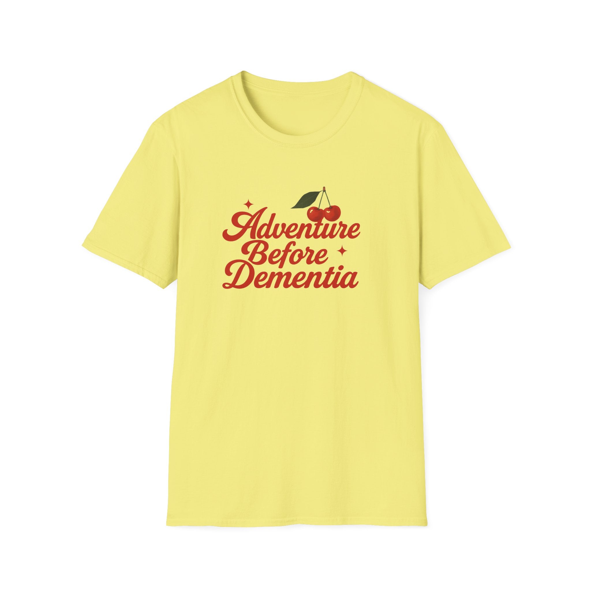 Adventure Before Dementia T-Shirt, Unisex Tee for Caregivers, Memory Awareness, Cozy Casual Wear, Gift Idea for Friends retirement gift