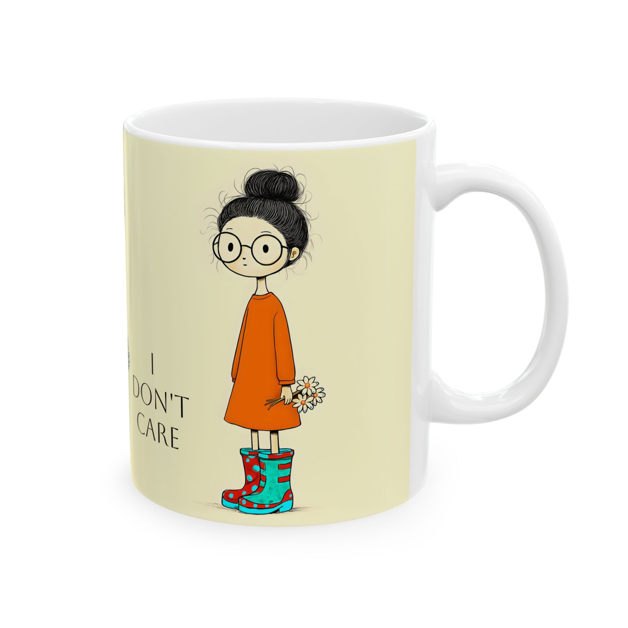 Sarcastic Mug, Funny Coffee Cup, Bad Attitude Tea Mug, Zero F's Given Ceramic Mug, Sassy Quote Mug gift for her