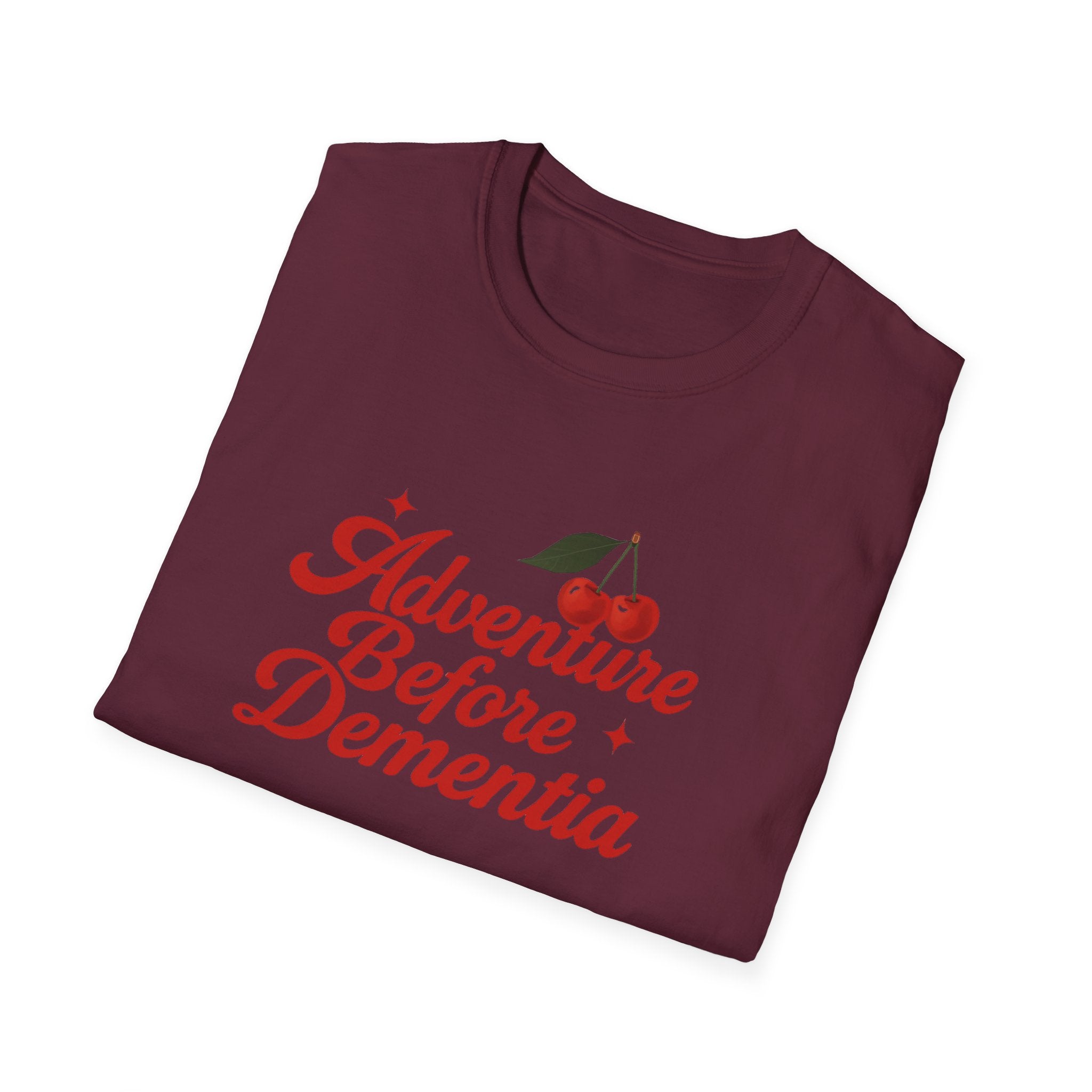 Adventure Before Dementia T-Shirt, Unisex Tee for Caregivers, Memory Awareness, Cozy Casual Wear, Gift Idea for Friends retirement gift