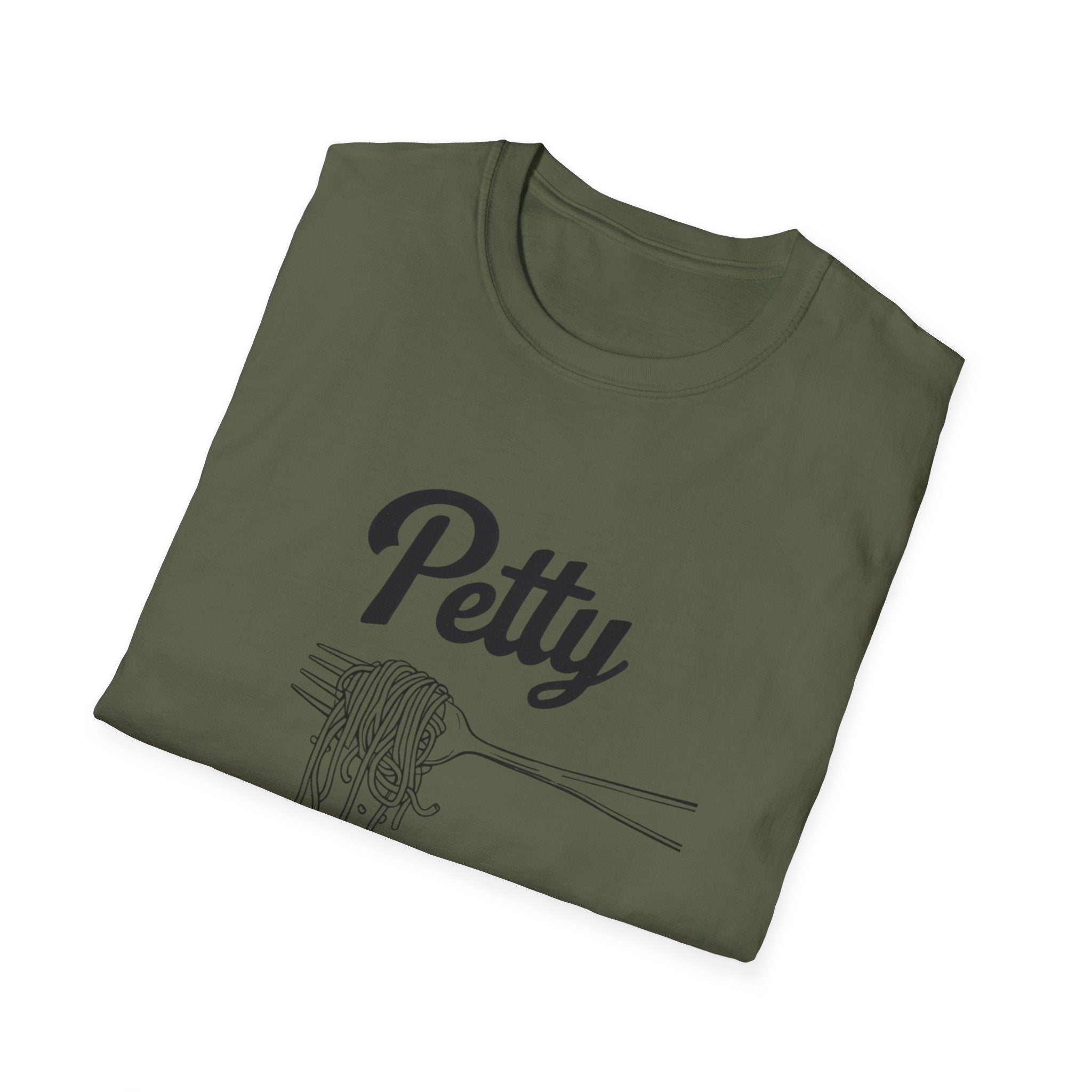 Petty spaghetti Humor Unisex T-Shirt, Funny Graphic Tee, Comfy Casual Wear, Gift for Friends, Quirky Statement Shirt