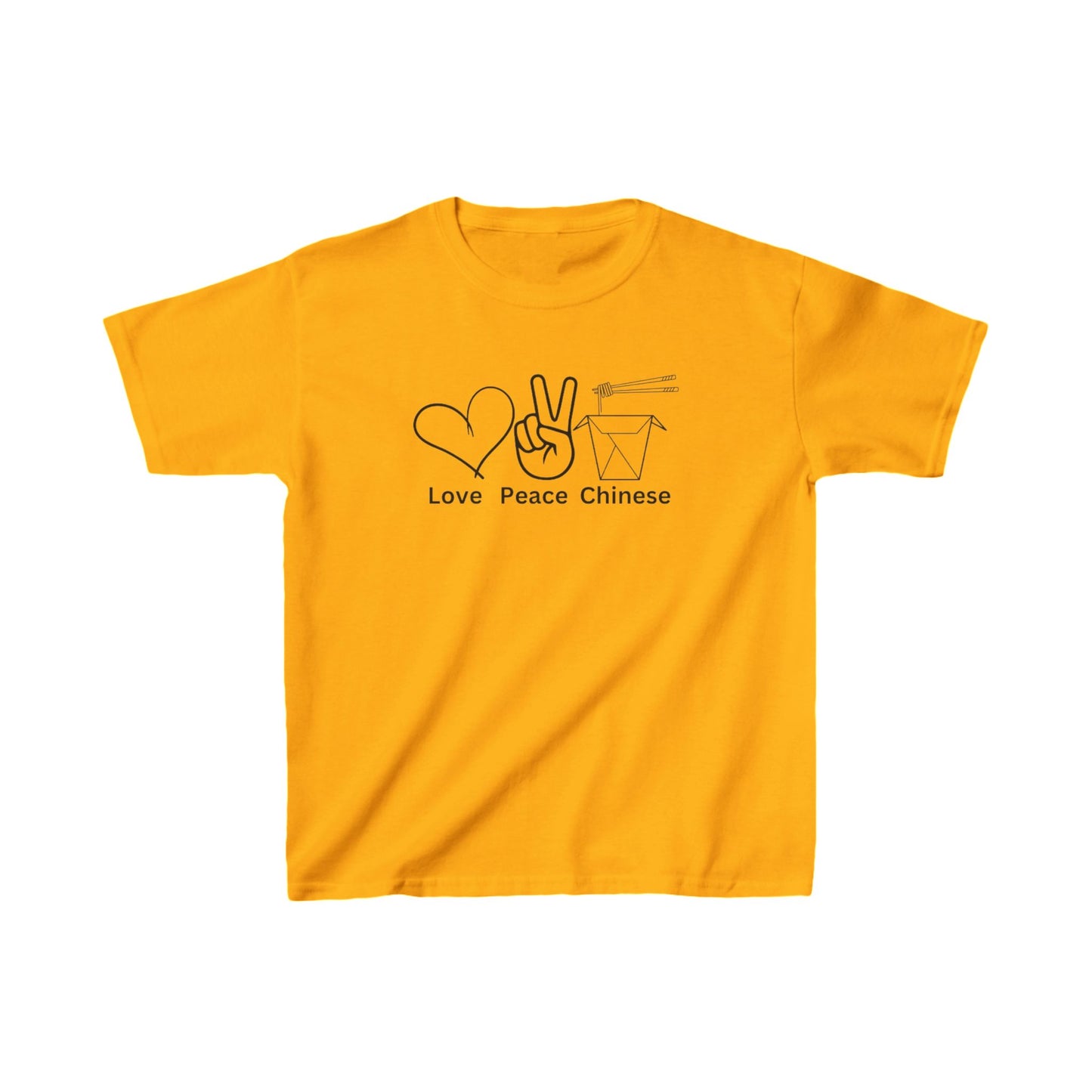 Kids T-Shirt - Love Peace Chinese Take Away