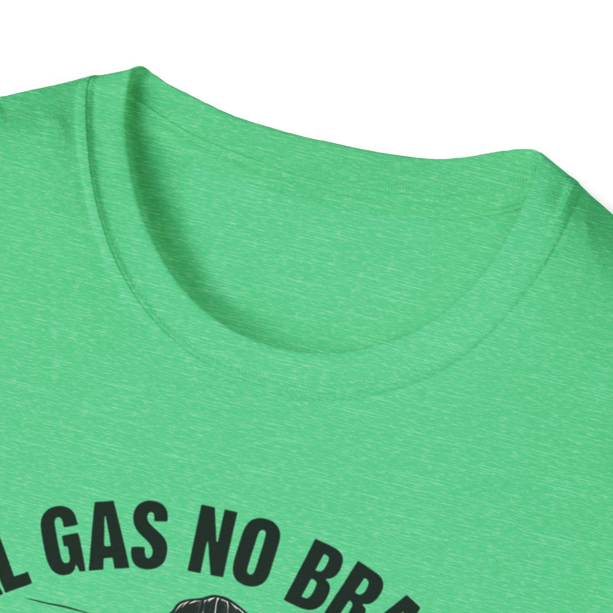 All Gas No Brakes Tee, Beach Party Skull Unisex Softstyle T-Shirt, Summer Skeleton Shirt, Vacation Graphic Top, Surfing Skeleton Apparel