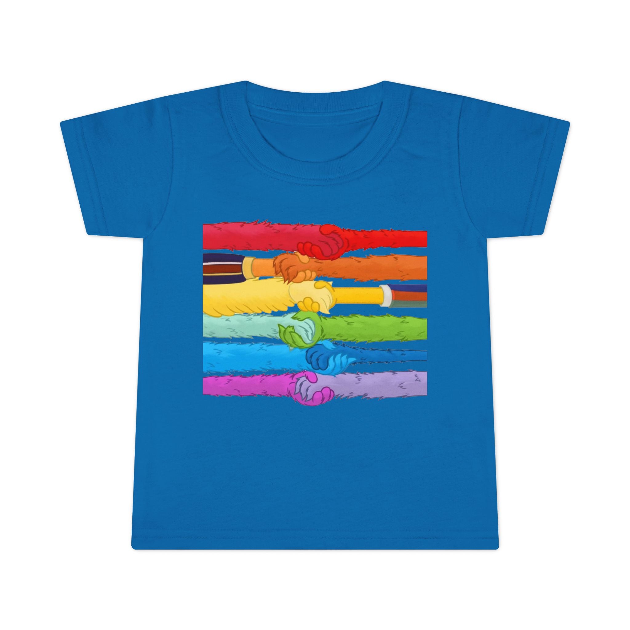 Rainbow Unity Toddler T-Shirt, Pride Tee, Kids Equality Shirt, Colorful Love Top, LGBTQ+ Support Apparel, Cute Gift for Toddlers