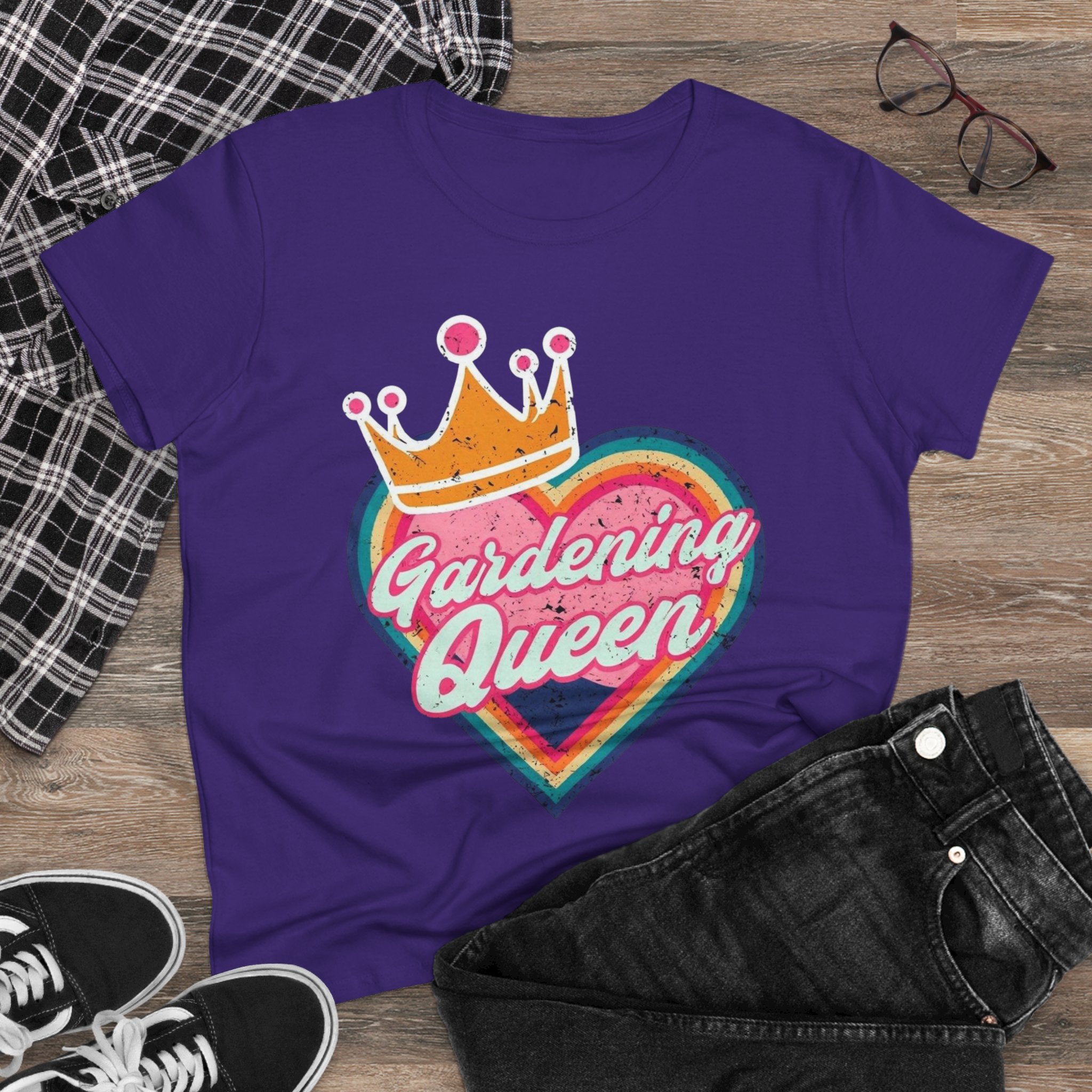 Gardening Queen Cotton Tee, Gardening Shirt, Gift for Gardeners, Summer Fashion, Plant Enthusiast Tee, Eco-Friendly Cotton Tee