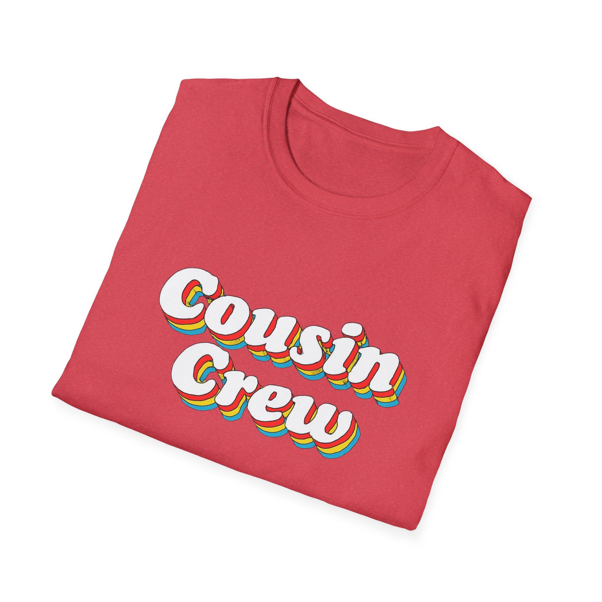 Cousin Crew Unisex T-Shirt - Family Reunion Shirt, Christmas photo gift shirt retro vibe