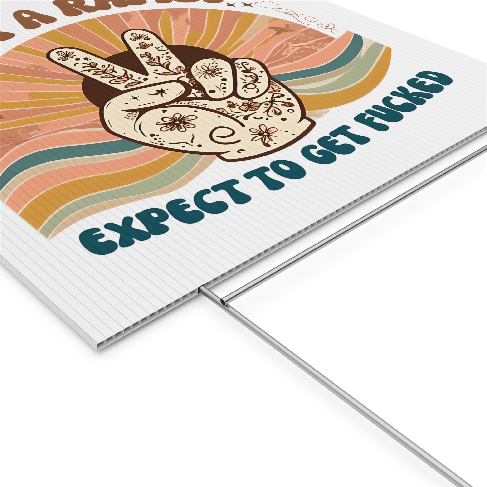 Elect A Rapist Yard Sign, Political Lawn Decor, Activism Sign, Protest Yard Art, Election Campaign Sign