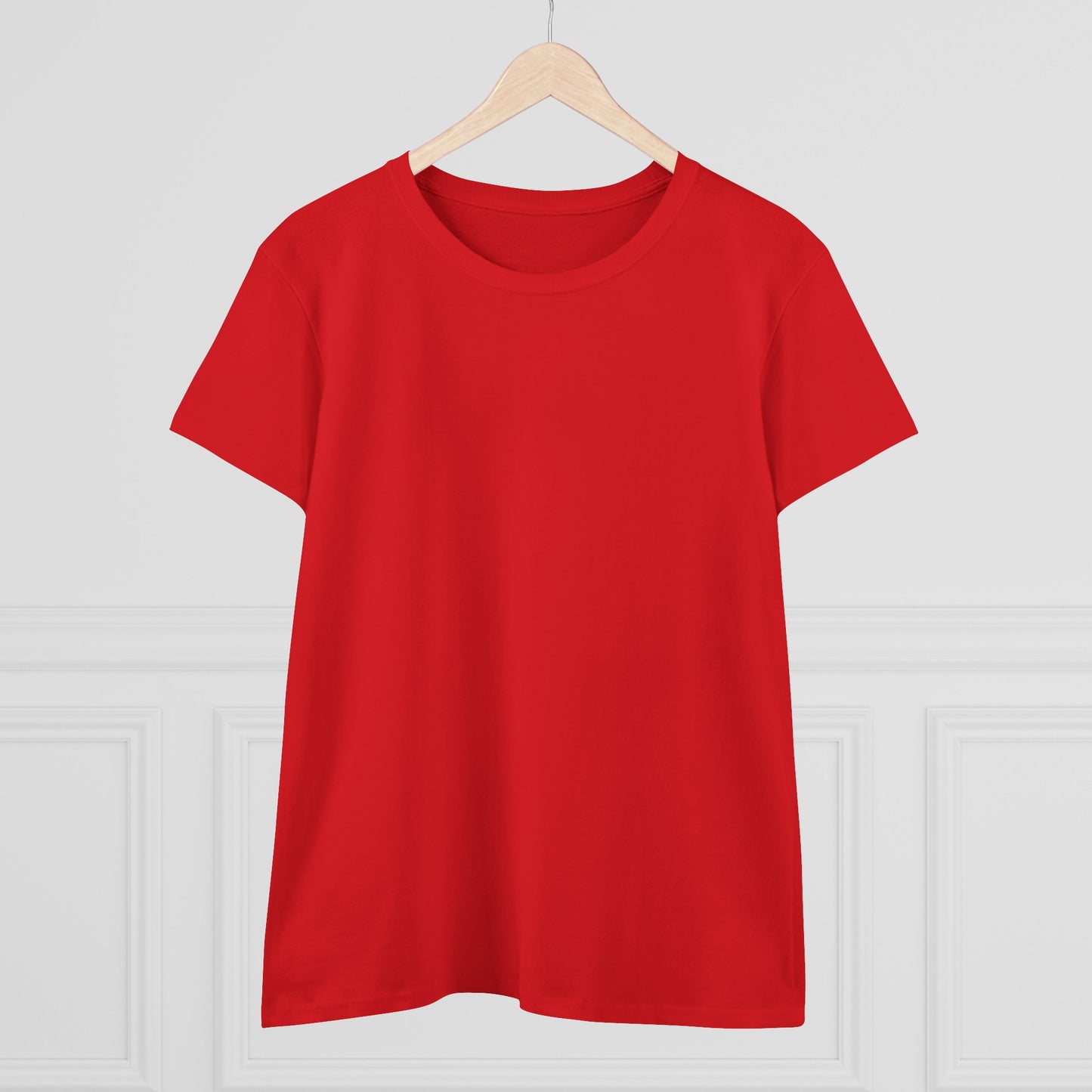 Artistic Goldfish Graphic Women's Midweight Cotton Tee koi On back of tee