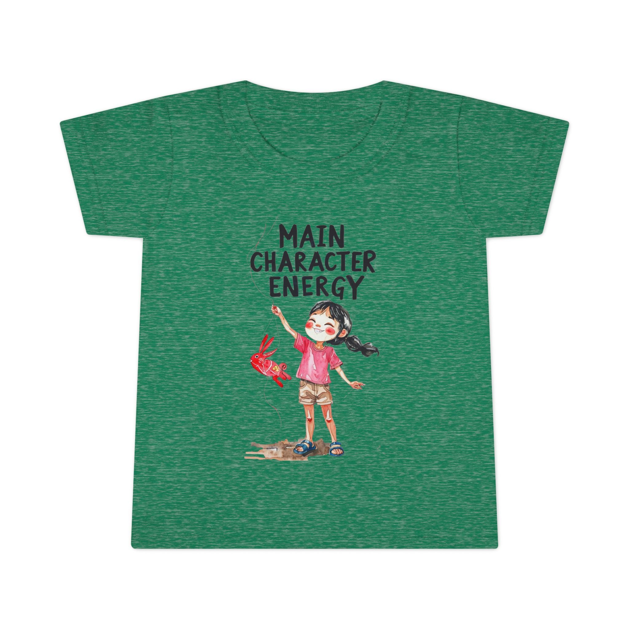 Main Character Energy Toddler T-Shirt, Playful Kids Tee, Birthday Gift, Children's Apparel, Cute Graphic Shirt