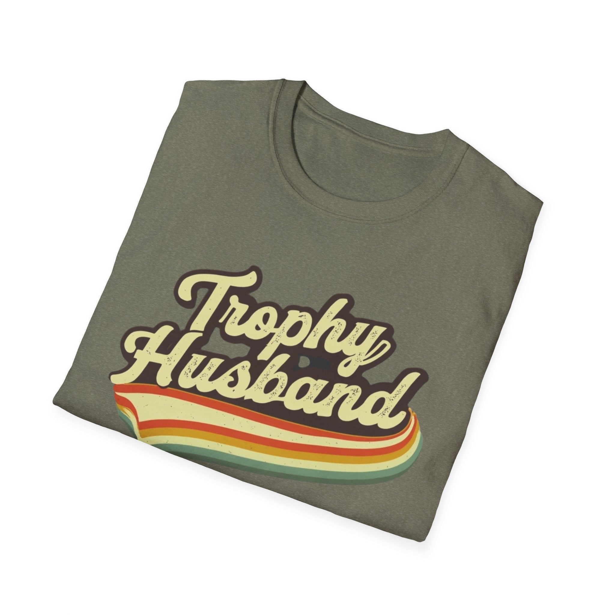 Funny Trophy Husband Unisex Softstyle T-Shirt, Husband Gift, Funny Tee, Husband Shirt, Men's Graphic Tee, Best Husband Ever Shirt