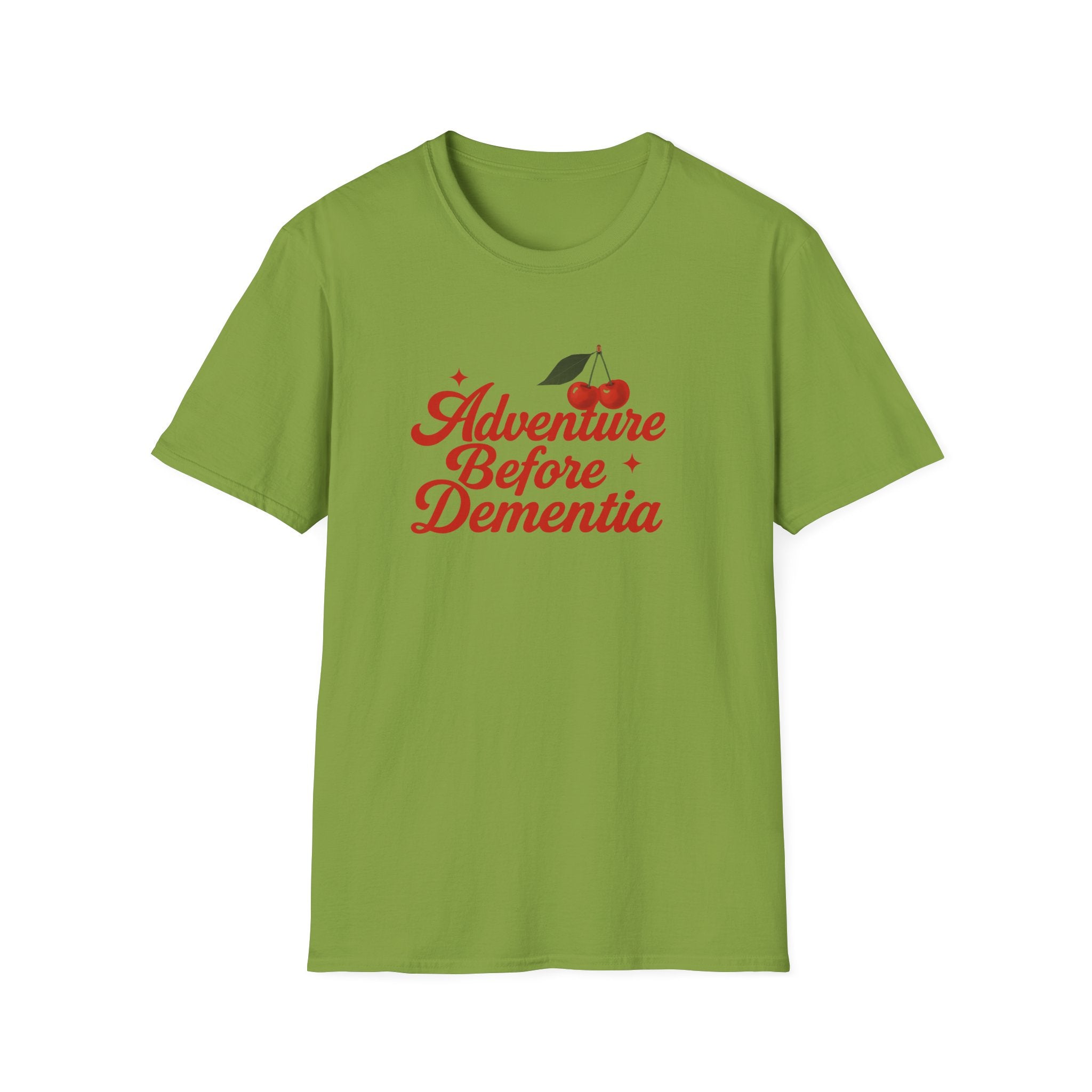 Adventure Before Dementia T-Shirt, Unisex Tee for Caregivers, Memory Awareness, Cozy Casual Wear, Gift Idea for Friends retirement gift
