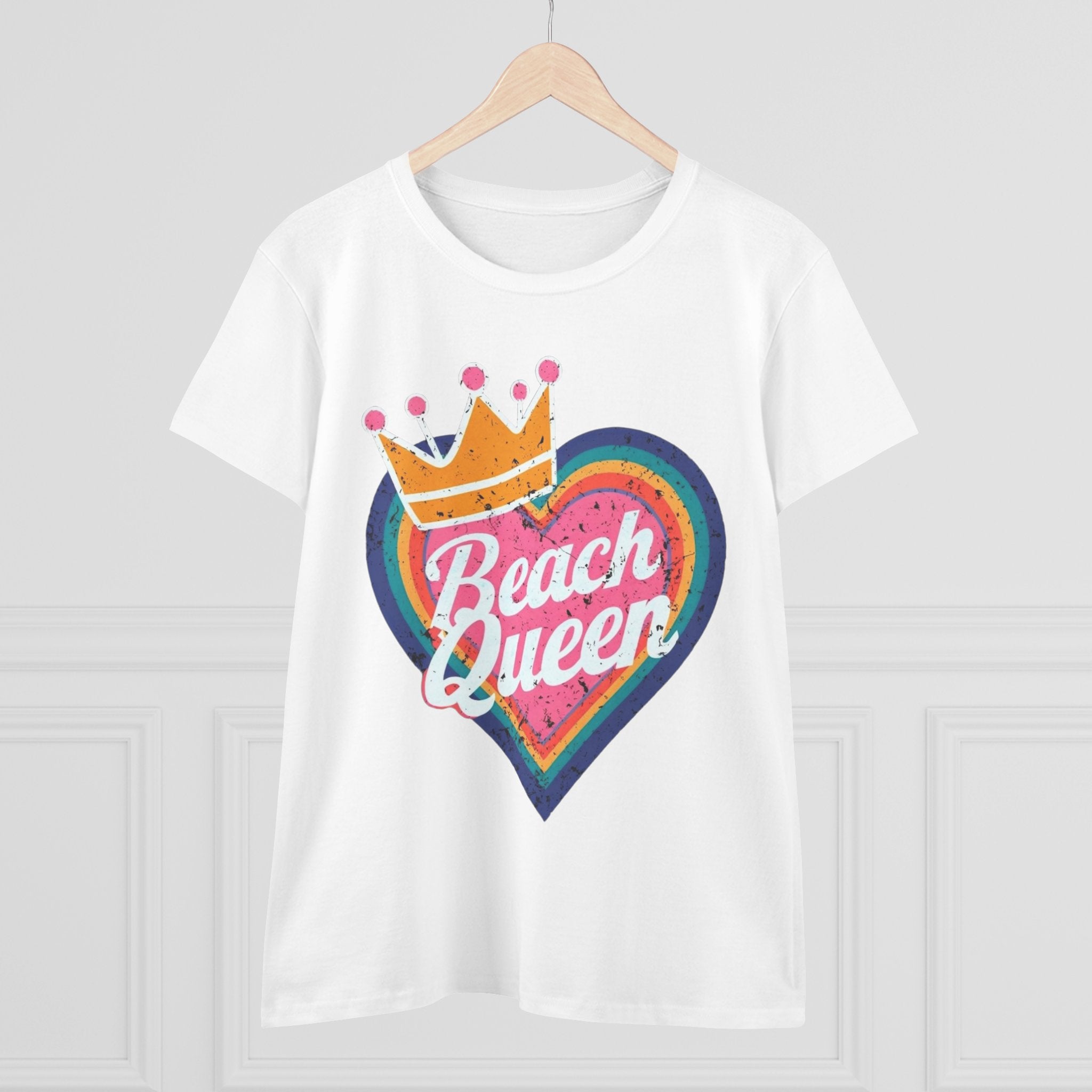 Beach Queen T-Shirt, Summer Vibes Tee, Vacation Shirt, Gift for Beach Lovers, Fun Retro Graphic Tee fun coastal tea for her
