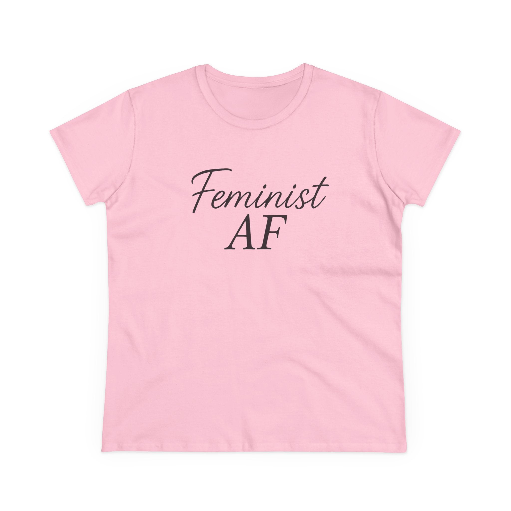 Feminist AF Tee, Protest Shirt, Empowerment Top, Activist Clothing, Women's Rights Apparel, Midweight Cotton Tshirt