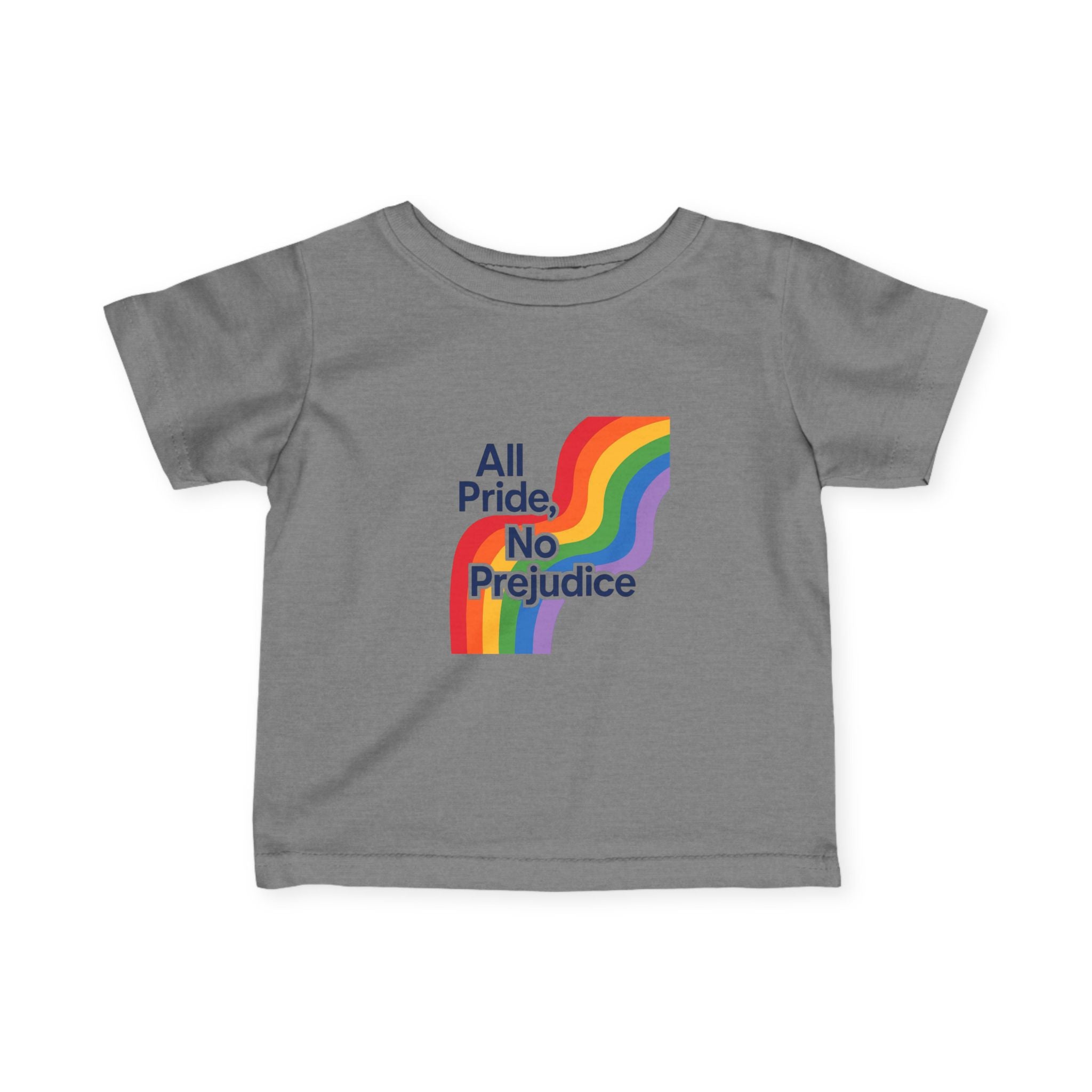 Rainbow Pride Infant Tee, Gay Rights Baby Shirt, Social Justice LGBTQ Onesie, No Prejudice Toddler Top, Pride Parade Kids Clothing