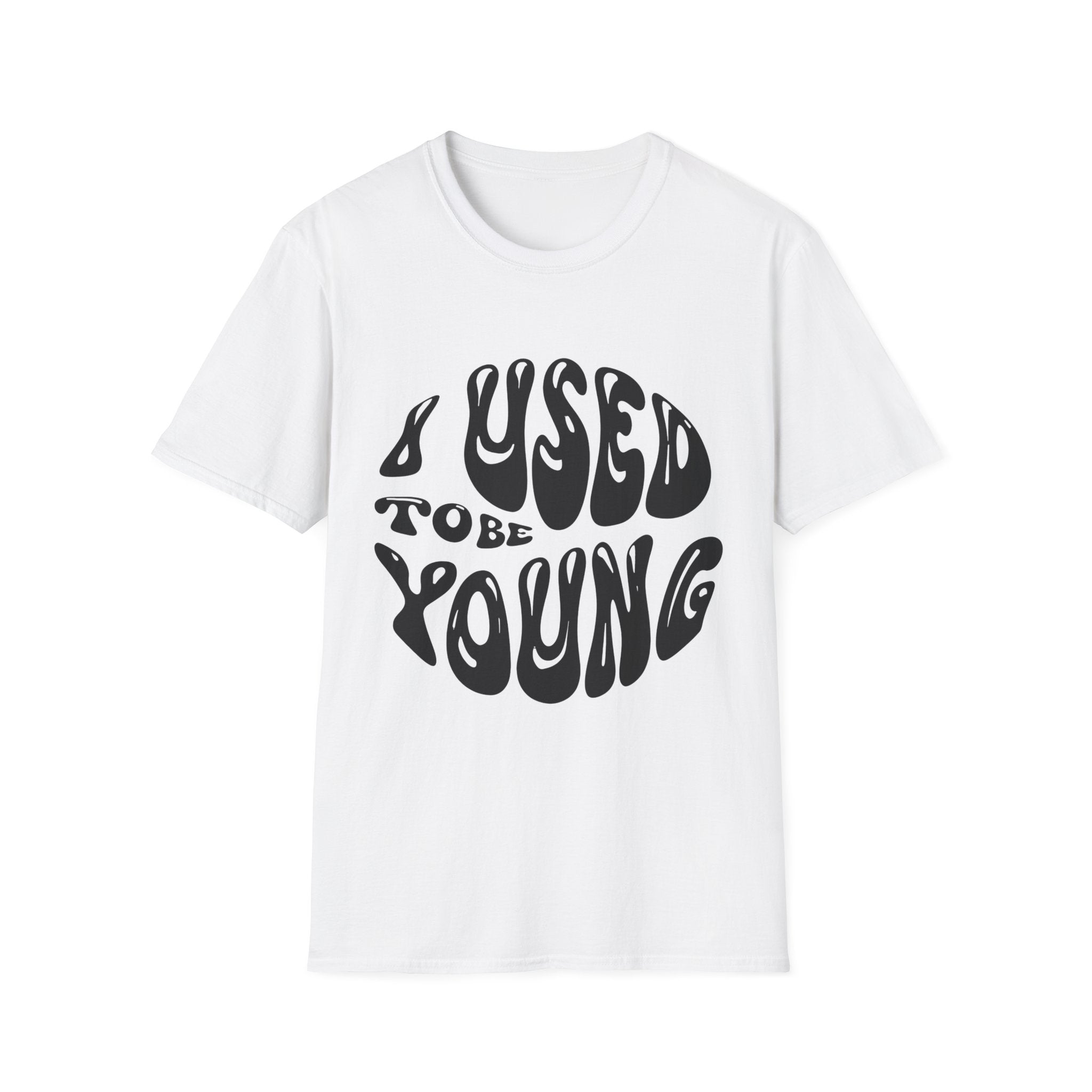 I used to be young Vintage Vibes Unisex Softstyle T-Shirt, Nostalgic Shirt, Retro Tee, Classic Graphic Tee, Throwback T-Shirt