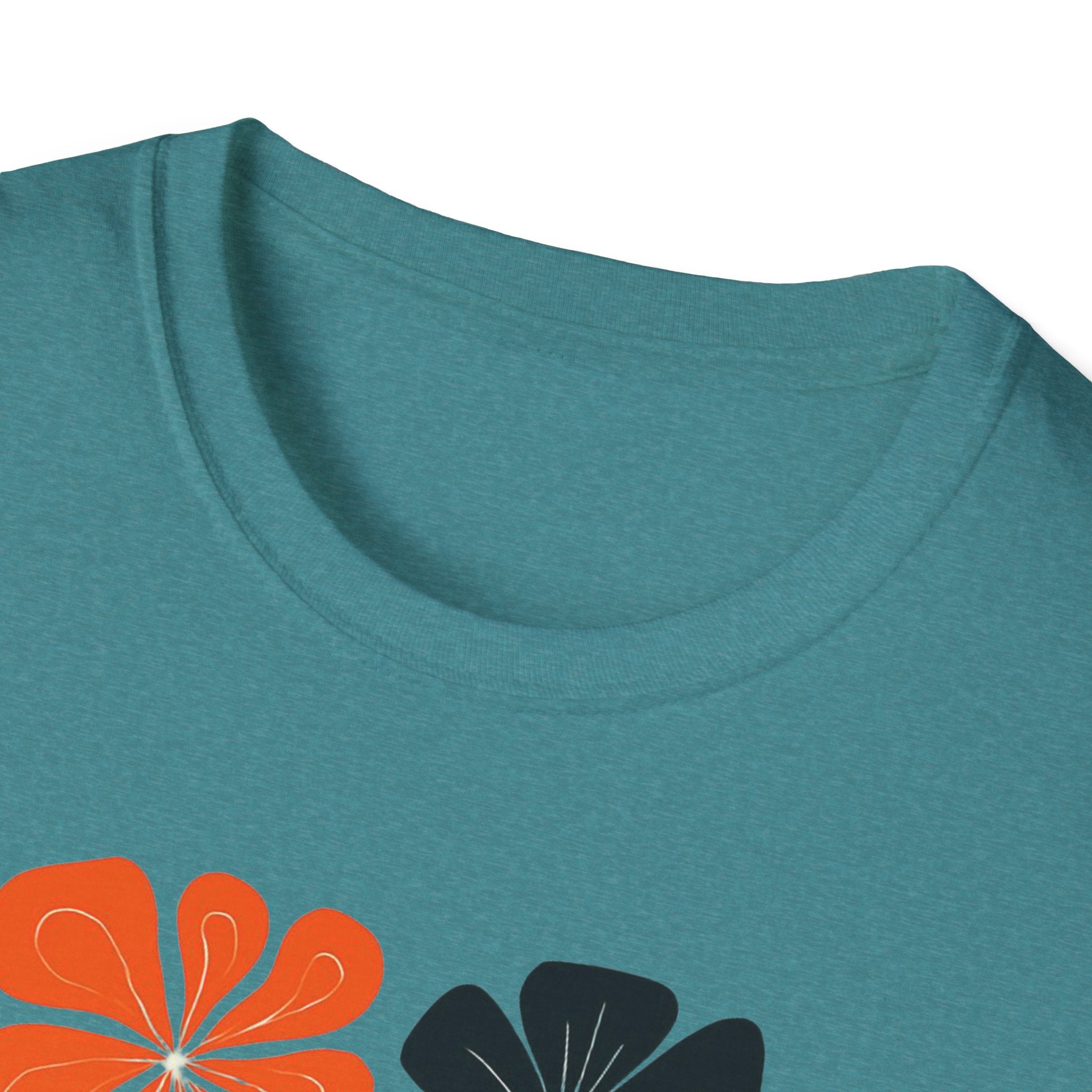 Raising wild flowers, one tantrum at a time Mom Life Unisex Softstyle T-Shirt, Gifts for Toddler Moms, Raising Wildflowers, floral  Apparel