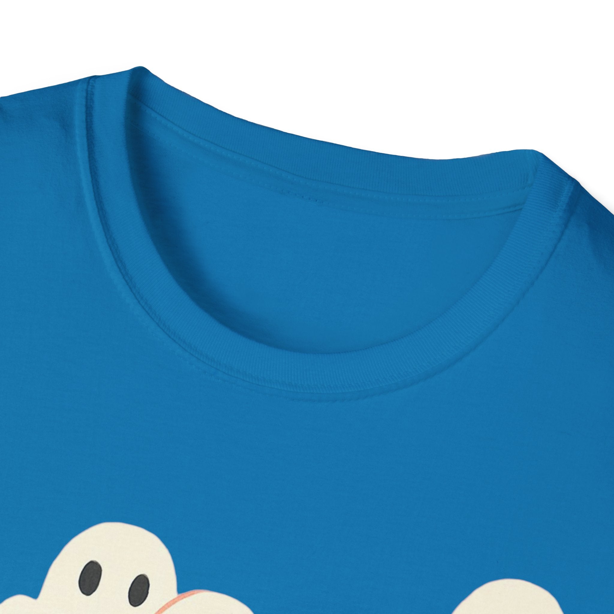 Ghost Spooky Cute Goth Halloween Unisex Softstyle T-Shirt, Halloween Shirt, Ghost Lover Gift, Halloween Costume, Halloween Party Tee, Gothic