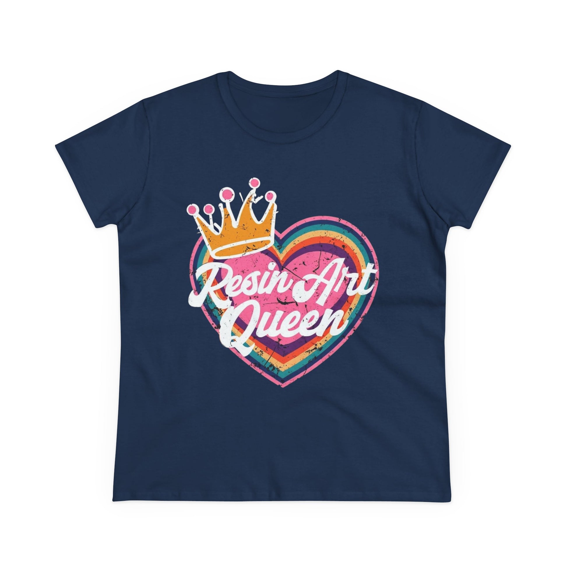 Resin Art Queen Tee - Fun, Colorful Cotton Shirt for Art Lovers, Gifts, Festivals, Home Parties, Creative Outfits