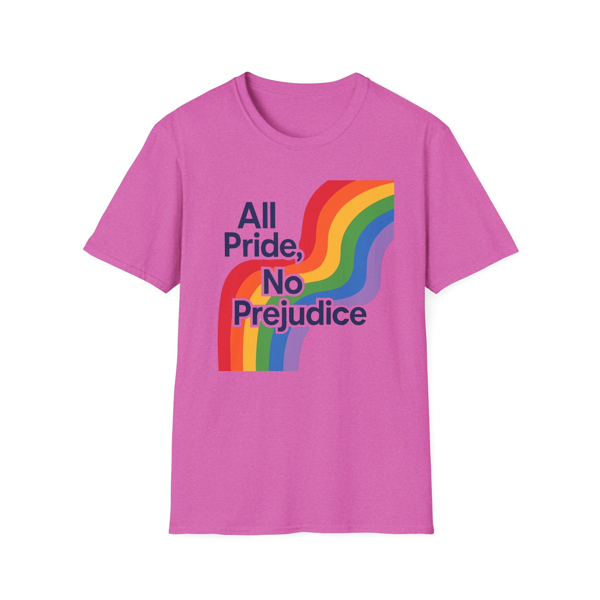 All pride no prejudice Pride Awareness Tee rainbow gift social justice T shirt