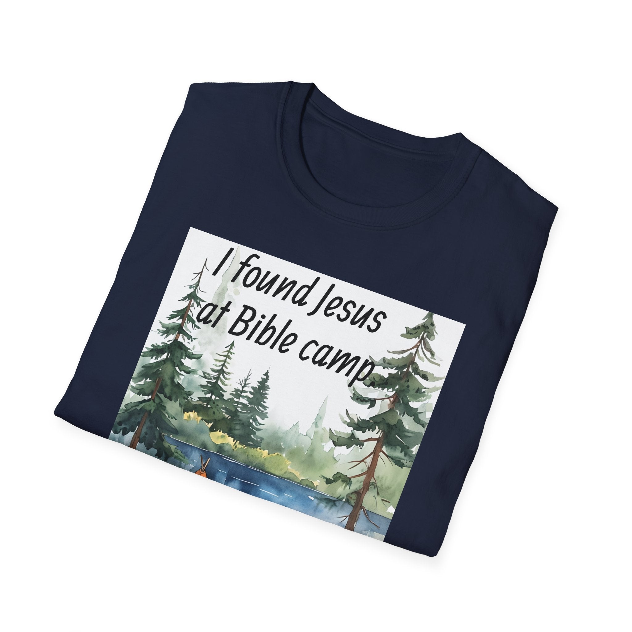 Funny Tee, Religious Camp Tshirt, Jesus Lover Shirt, Hilarious Church Gift, Christian Humor Apparel, Faith-Based Clothing camping bear