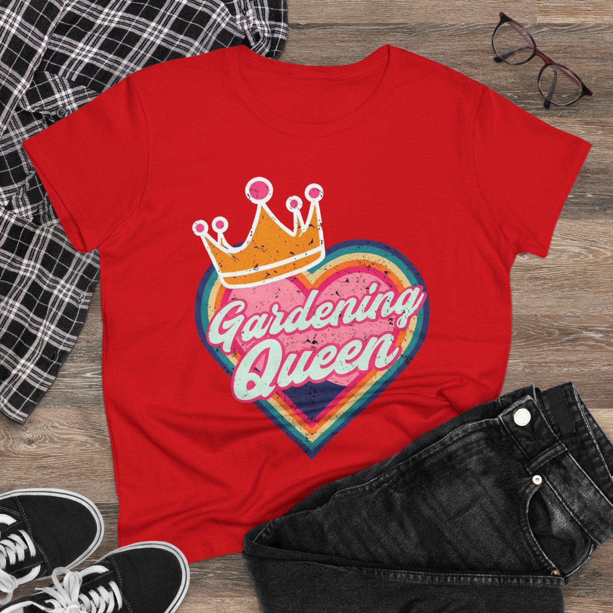 Gardening Queen Cotton Tee, Gardening Shirt, Gift for Gardeners, Summer Fashion, Plant Enthusiast Tee, Eco-Friendly Cotton Tee