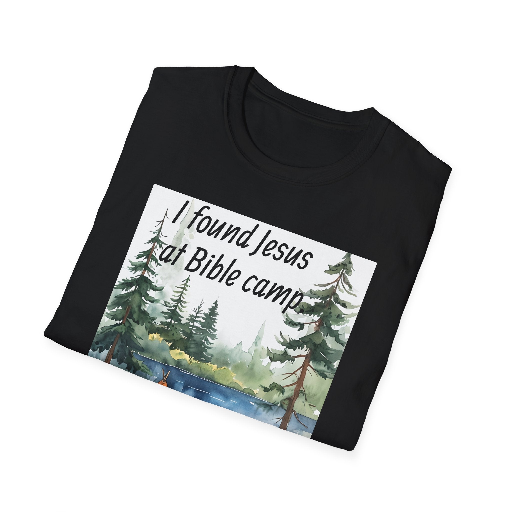 Funny Tee, Religious Camp Tshirt, Jesus Lover Shirt, Hilarious Church Gift, Christian Humor Apparel, Faith-Based Clothing camping bear