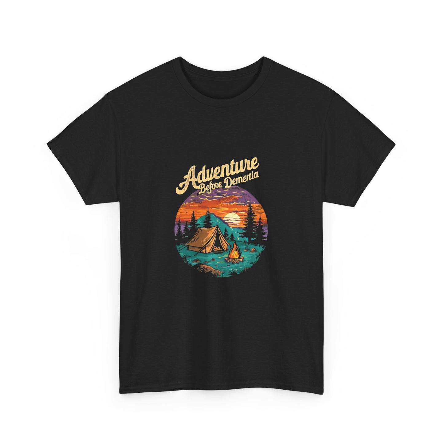 Adventure Before Dementia Unisex Tee, Funny Graphic T-Shirt, Retirement Gift, Elderly Humor Shirt, Memory Loss Joke Top