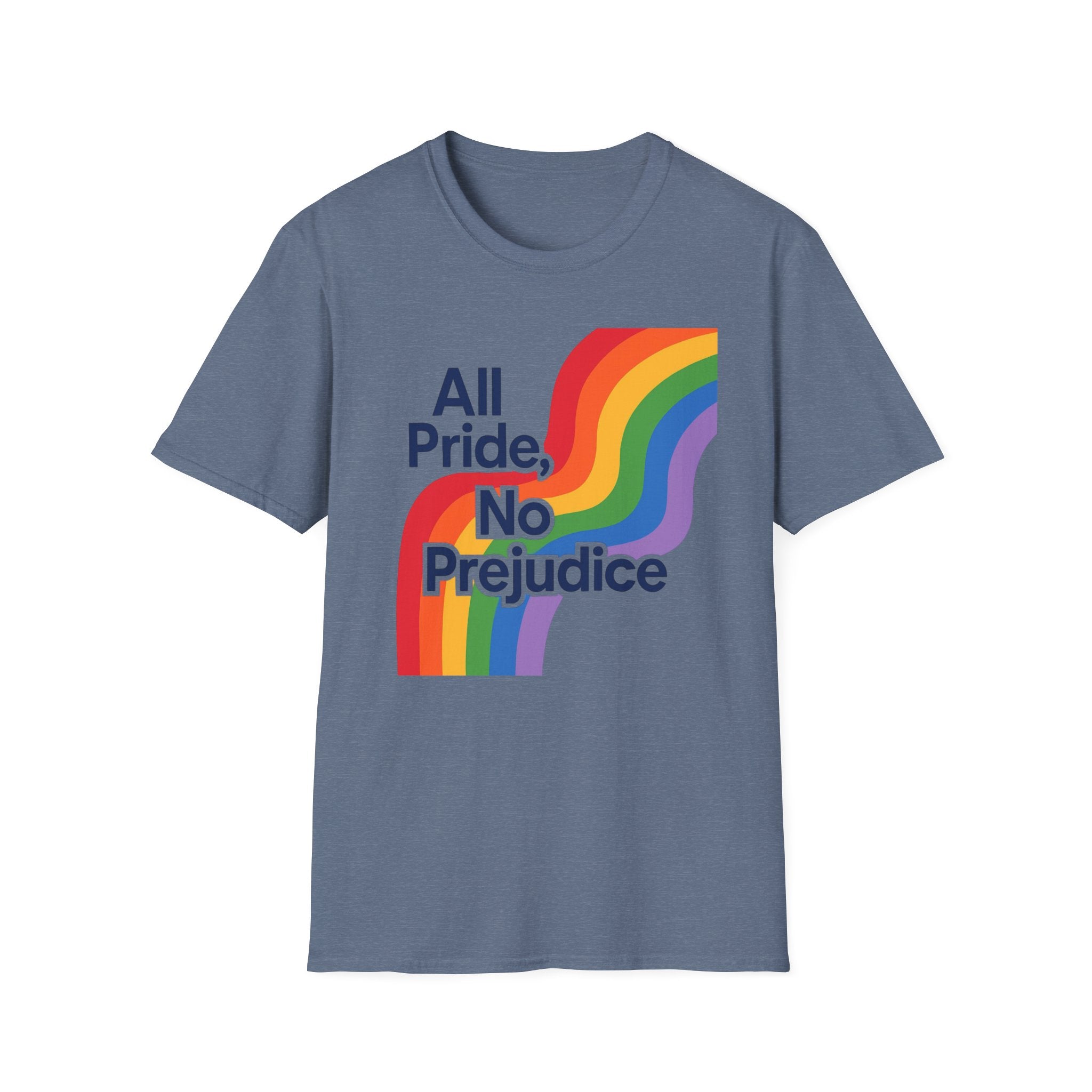 All pride no prejudice Pride Awareness Tee rainbow gift social justice T shirt