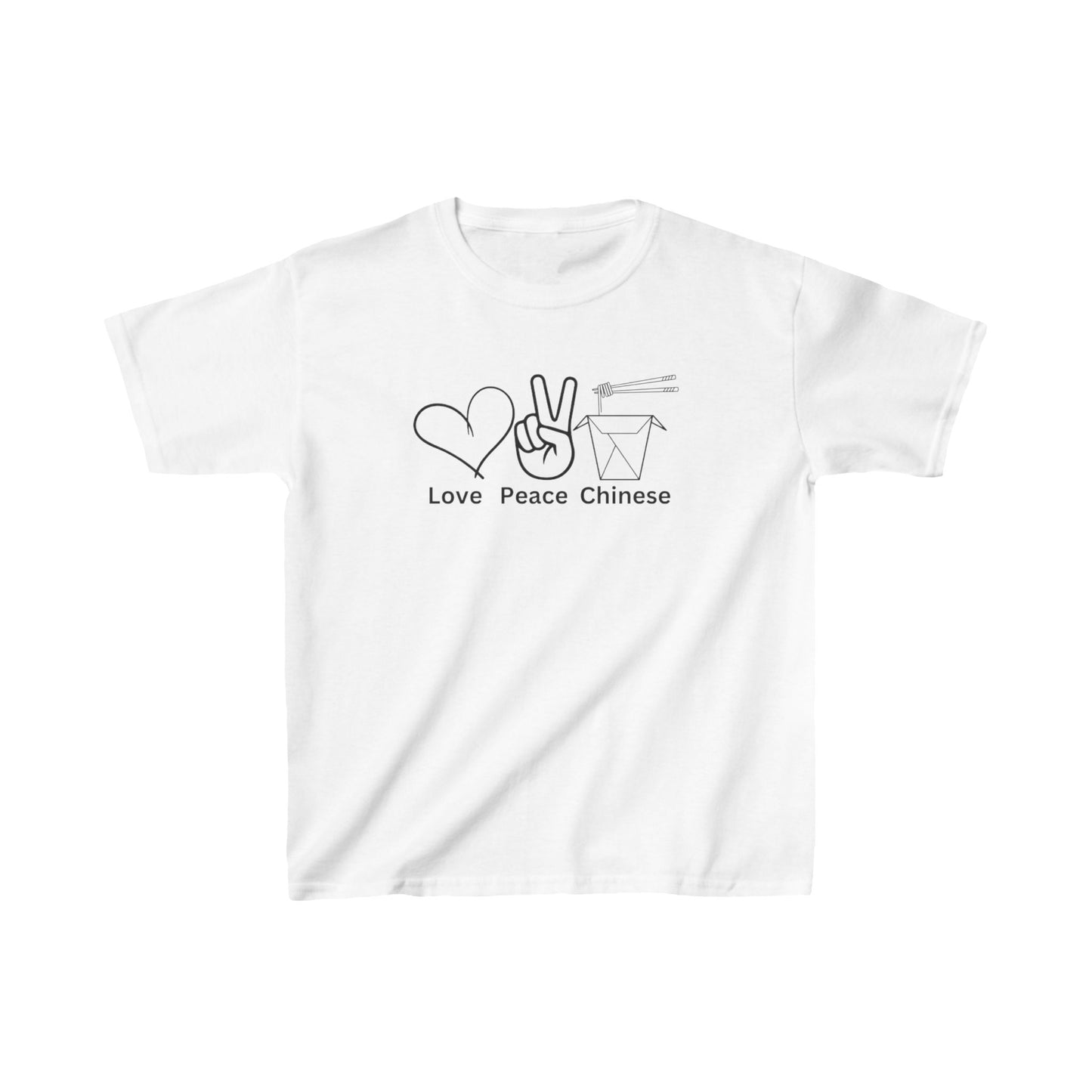 Kids T-Shirt - Love Peace Chinese Take Away