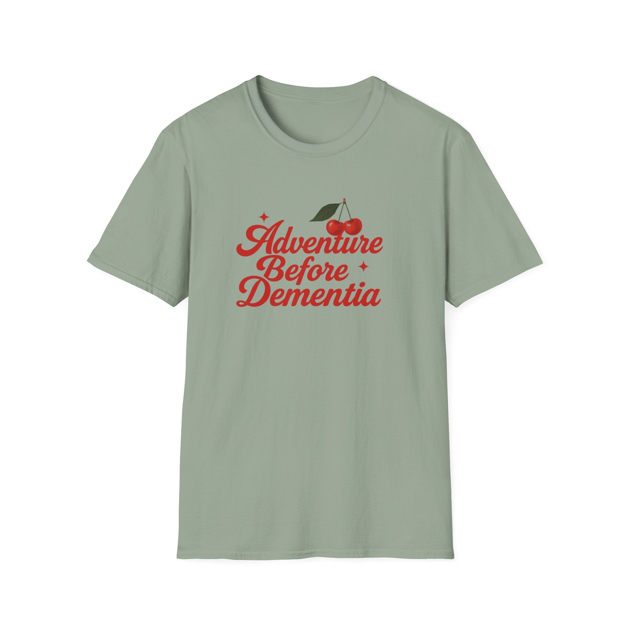 Adventure Before Dementia T-Shirt, Unisex Tee for Caregivers, Memory Awareness, Cozy Casual Wear, Gift Idea for Friends retirement gift