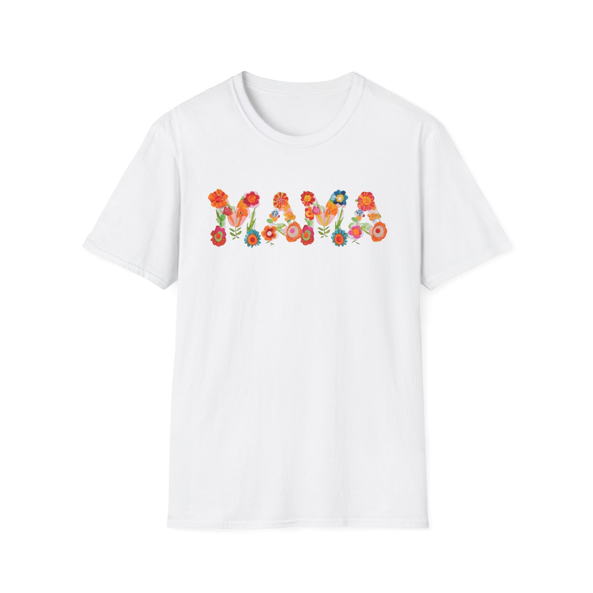 Floral Mama T-Shirt, Mother's Gift, Unisex Tee, Spring Fashion, Handmade Shirt, Gift for Mom, Cute Floral Tee new mom gift
