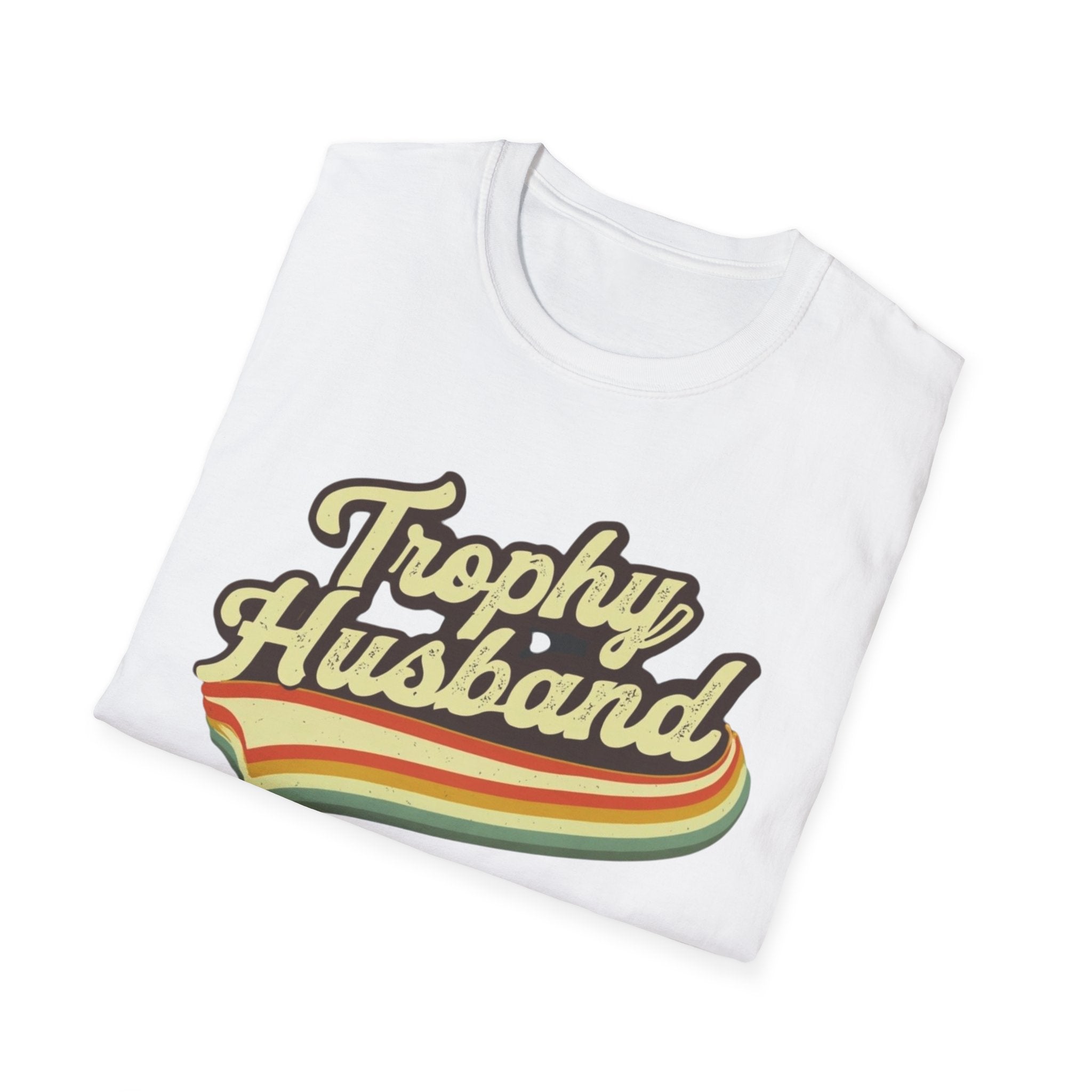 Funny Trophy Husband Unisex Softstyle T-Shirt, Husband Gift, Funny Tee, Husband Shirt, Men's Graphic Tee, Best Husband Ever Shirt