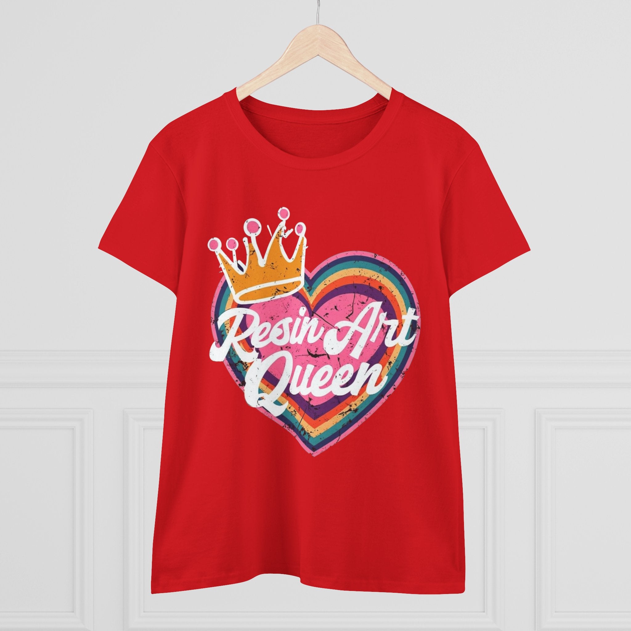 Resin Art Queen Tee - Fun, Colorful Cotton Shirt for Art Lovers, Gifts, Festivals, Home Parties, Creative Outfits