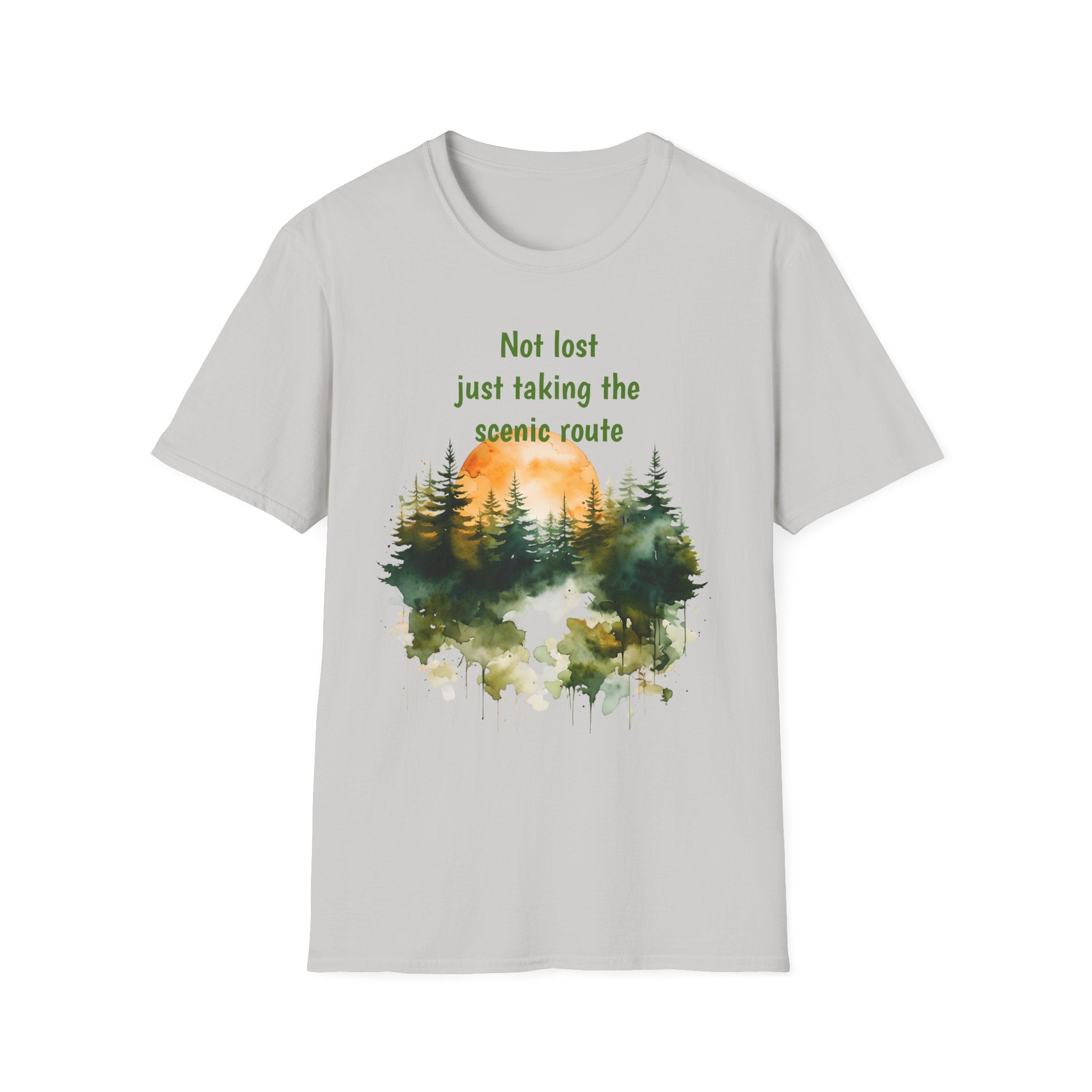 Not Lost just taking the scenic Rt Nature Lover Shirt, Unisex Scenic Route Tee, Adventure Apparel, Gift for Hikers, Outdoor Enthusiast Shirt