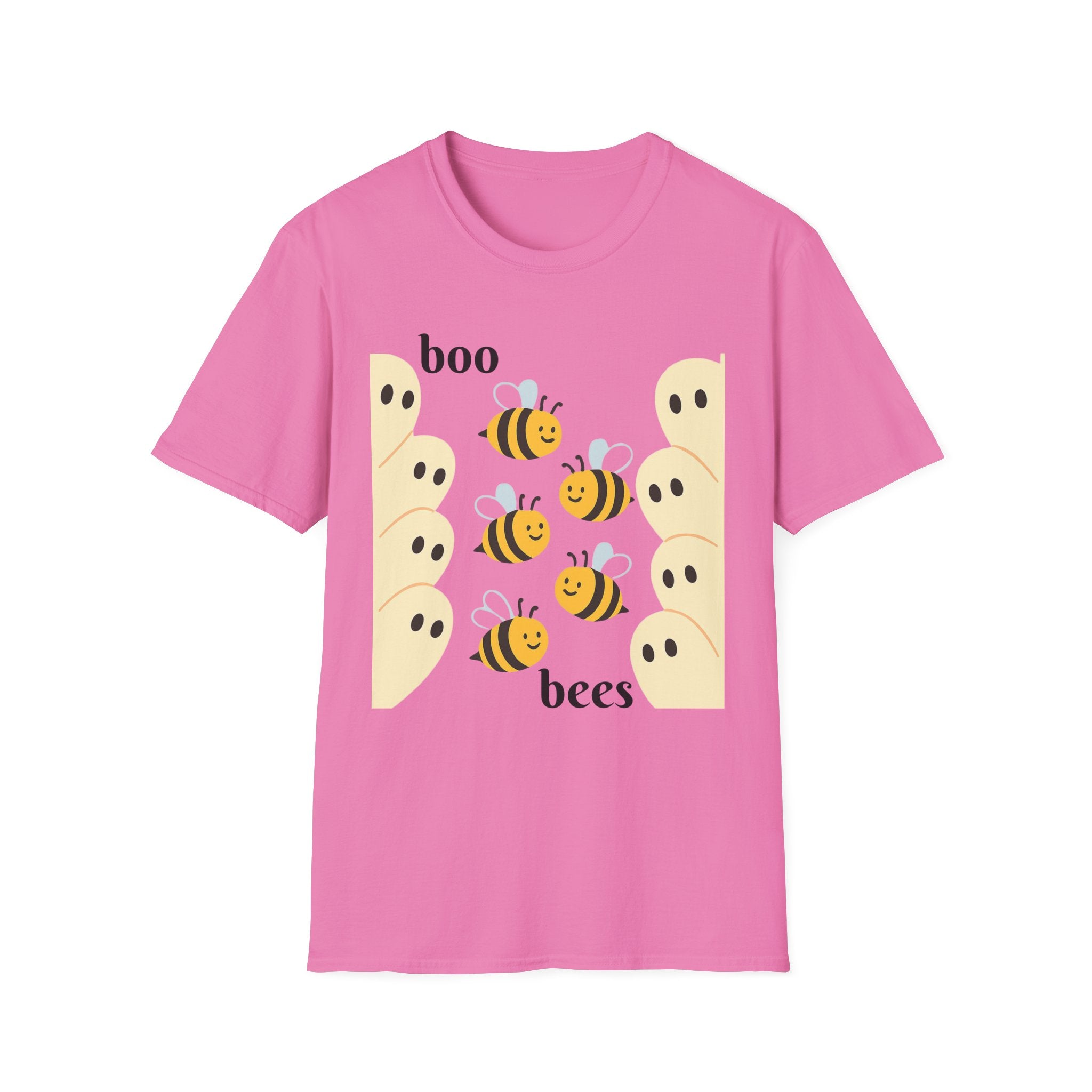 Boo Bees Ghost Halloween Costume Unisex Softstyle T-Shirt - Bee Lovers Gift, Spooky Shirt, Halloween Party, Funny Costume Tee, Cute Ghost