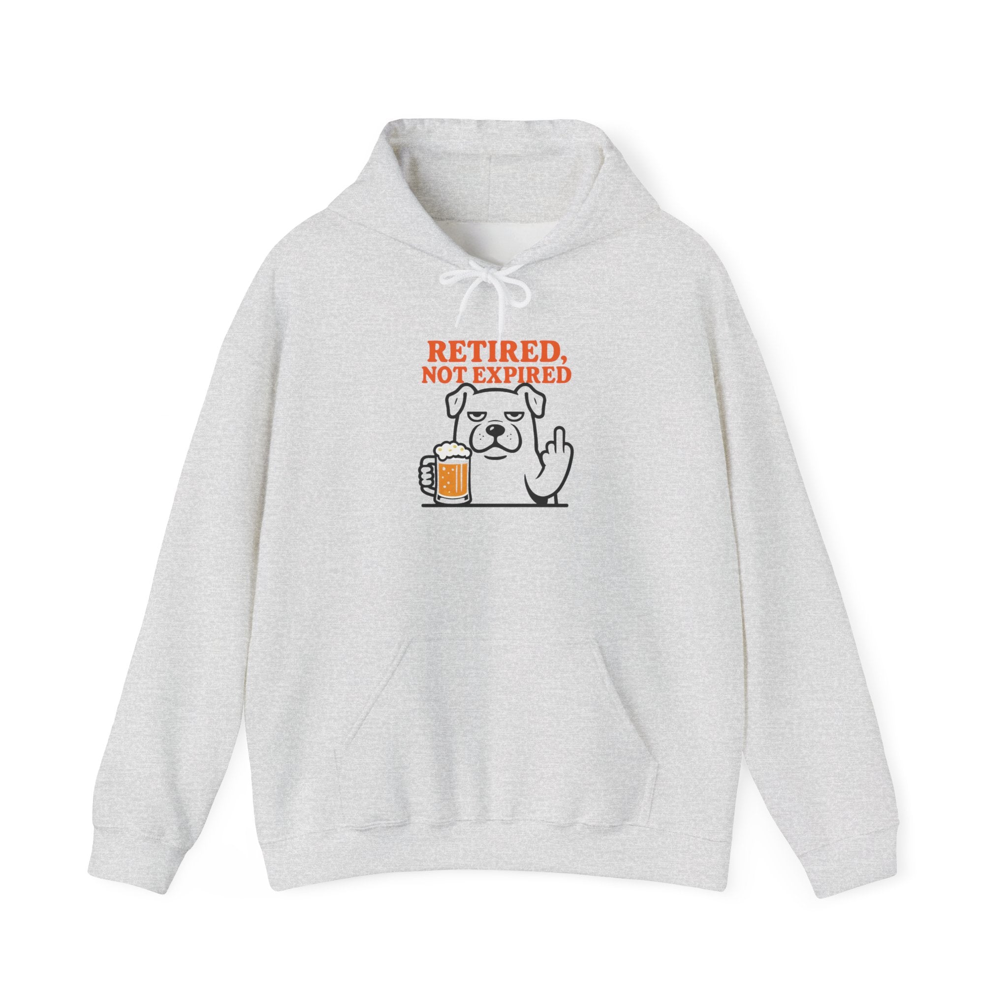 Retired not expired Dog and beer Hoodie, Retirement Adventure Gifts, Funny Unisex Sweatshirt