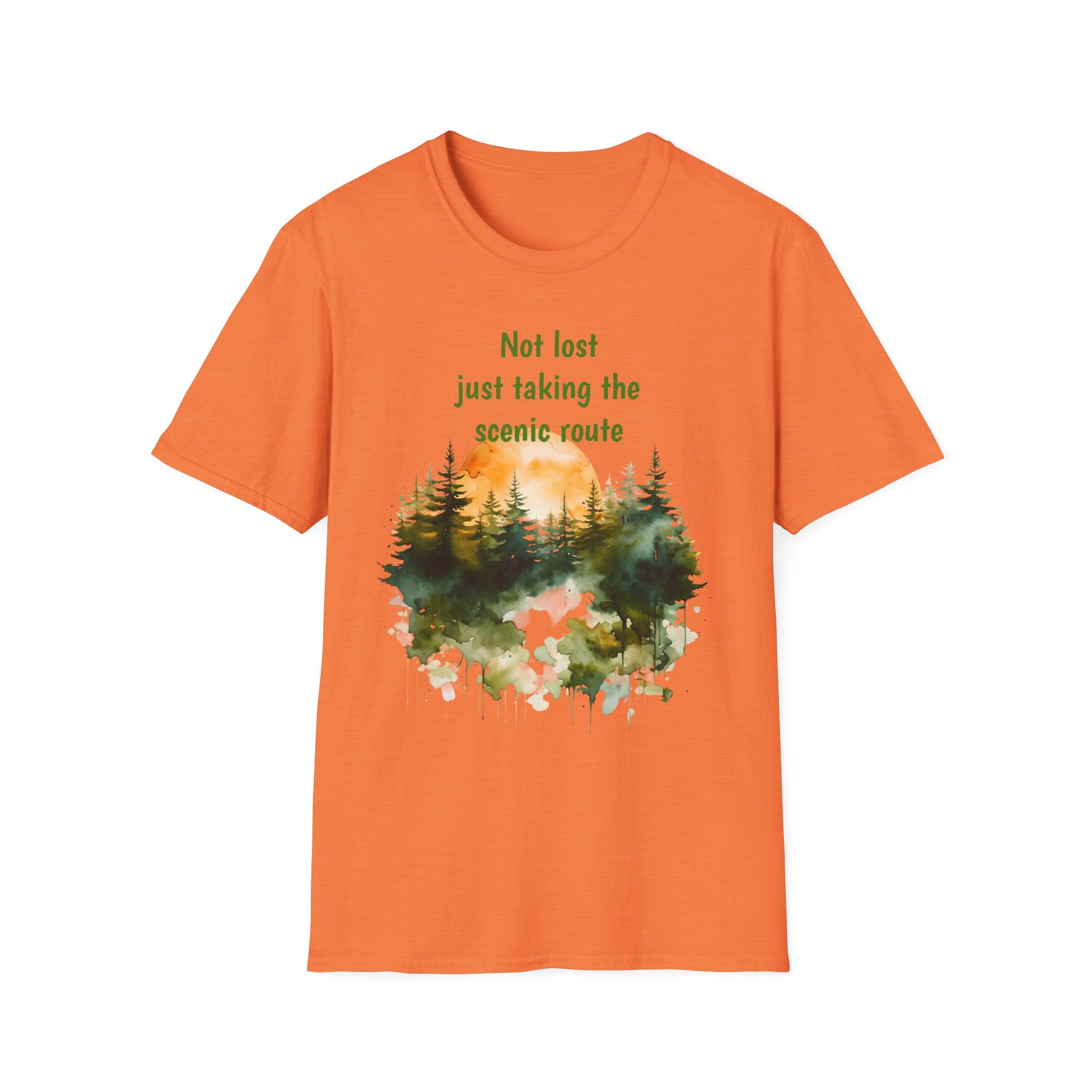 Not Lost just taking the scenic Rt Nature Lover Shirt, Unisex Scenic Route Tee, Adventure Apparel, Gift for Hikers, Outdoor Enthusiast Shirt
