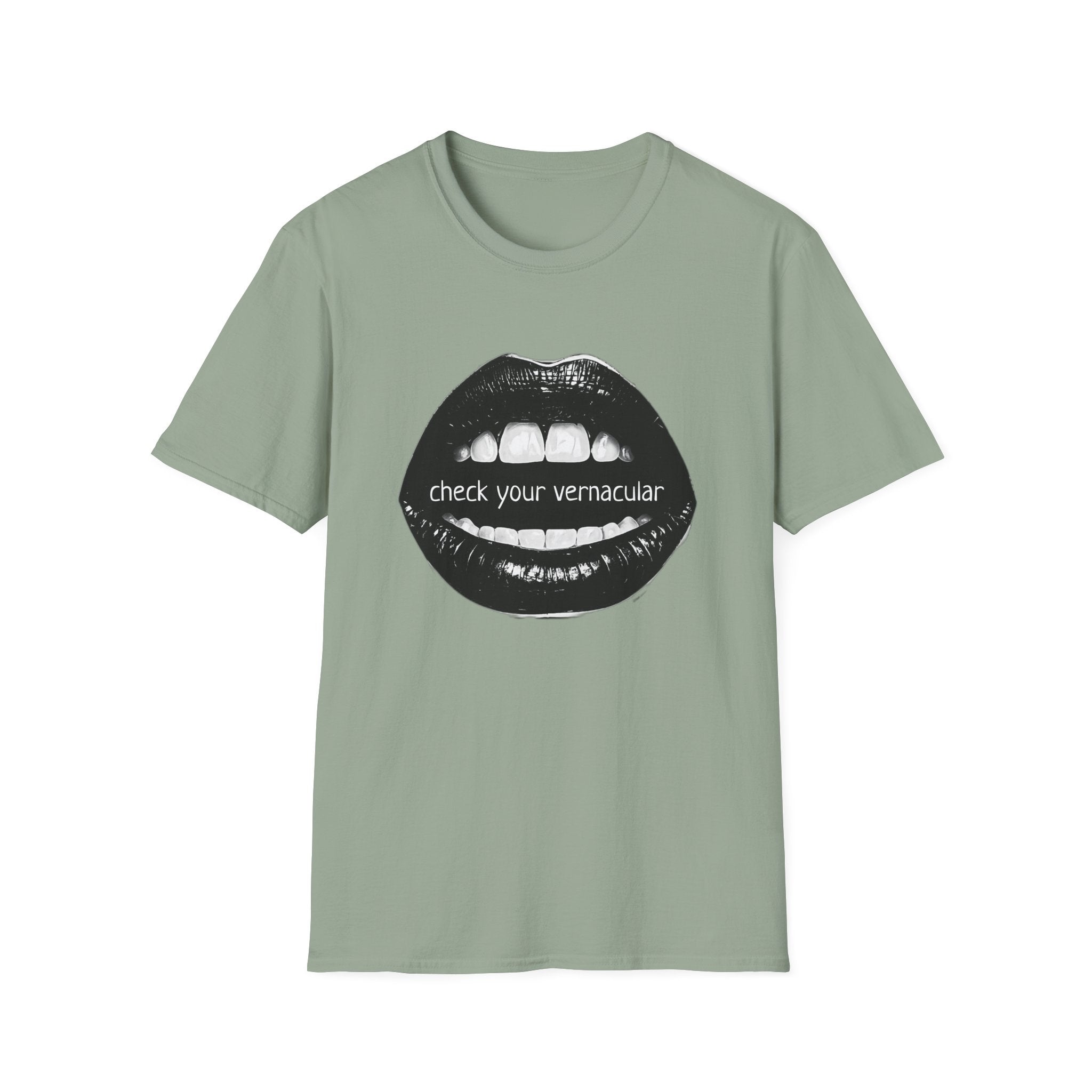 90s Music Lovers Gift Unisex Softstyle T-Shirt, TLC Lyrics Tee, Check Your Vernacular Shirt, Retro Music Fan Clothing, Vintage R&B Top