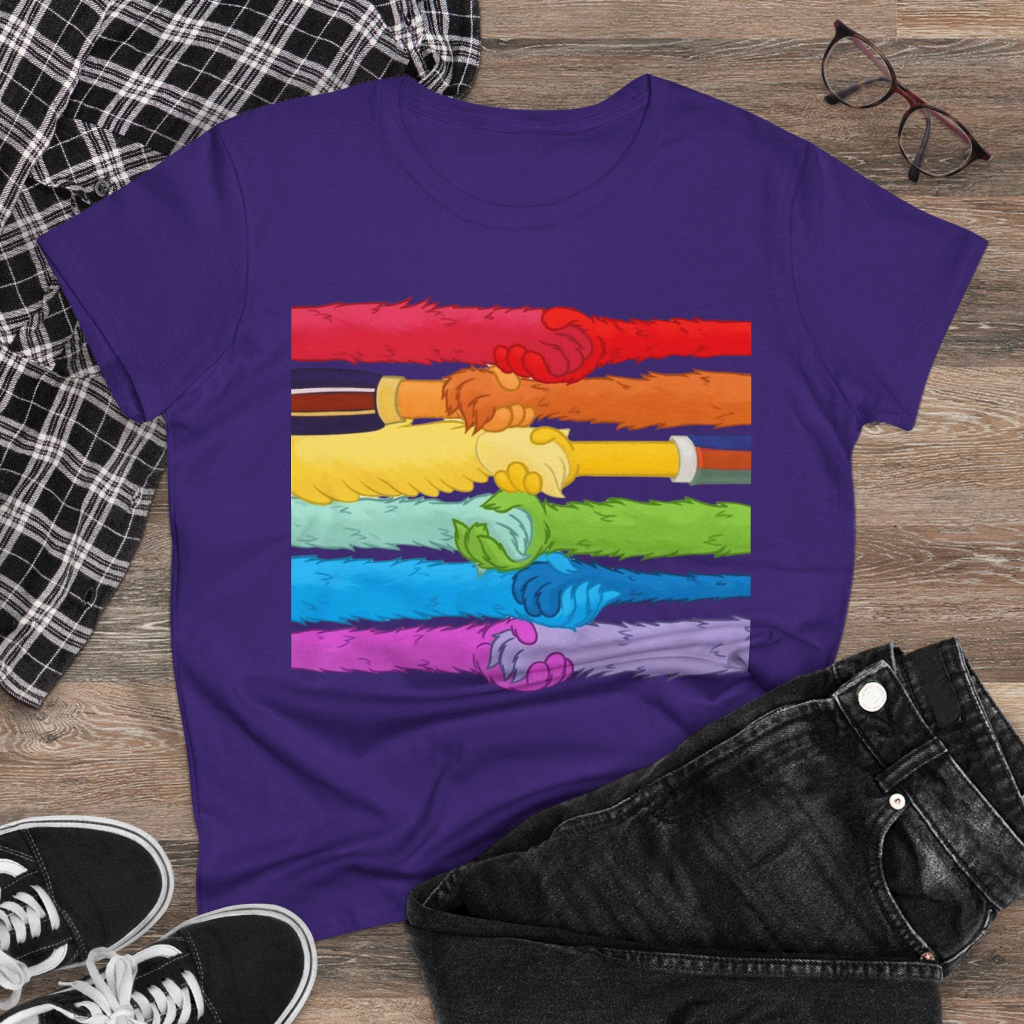 Kindness and diversity count! Pride Unity Tee, LGBTQ+ Cotton T-Shirt for Celebrations, Rainbow Design, Equality Shirt,  anti Trump Wear