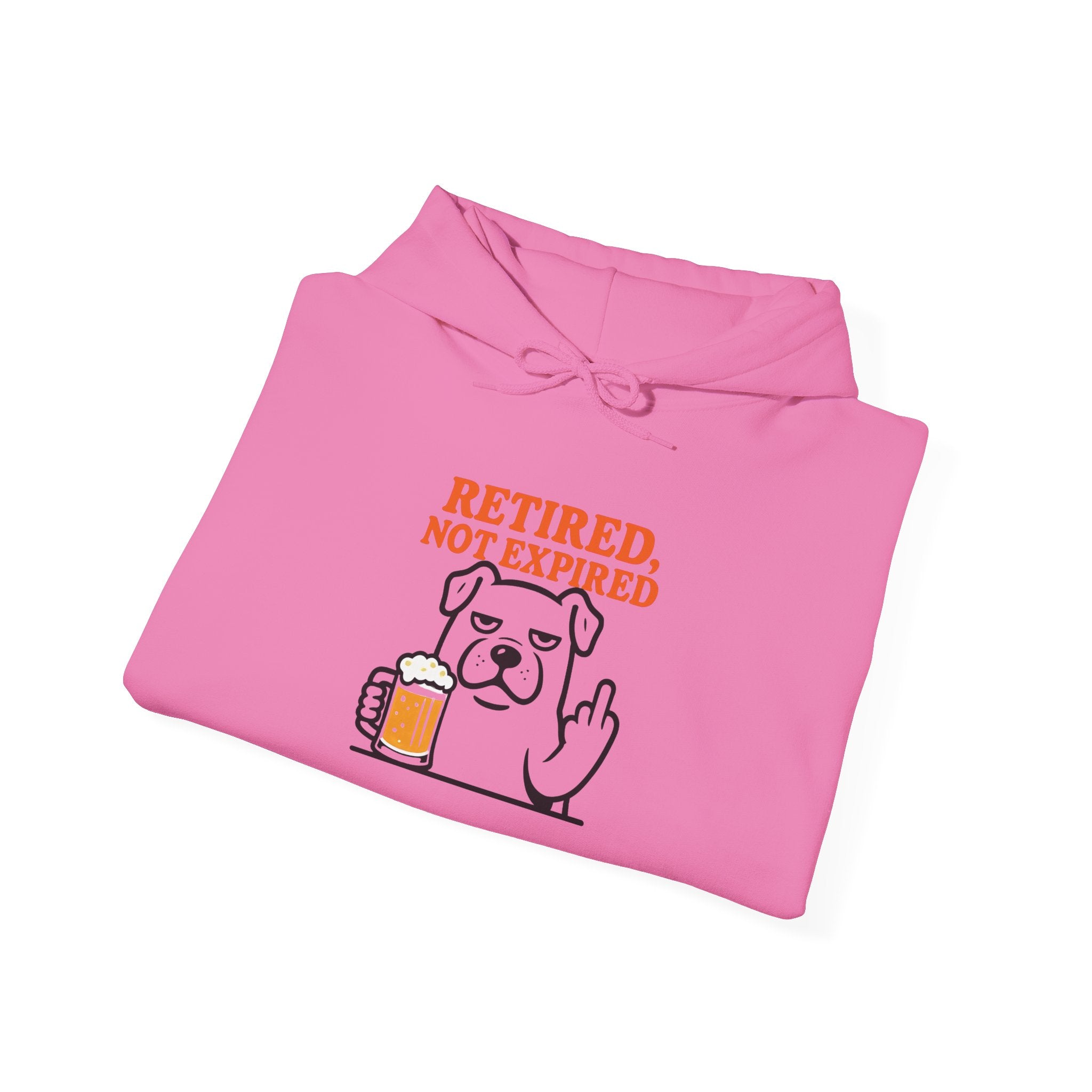 Retired not expired Dog and beer Hoodie, Retirement Adventure Gifts, Funny Unisex Sweatshirt