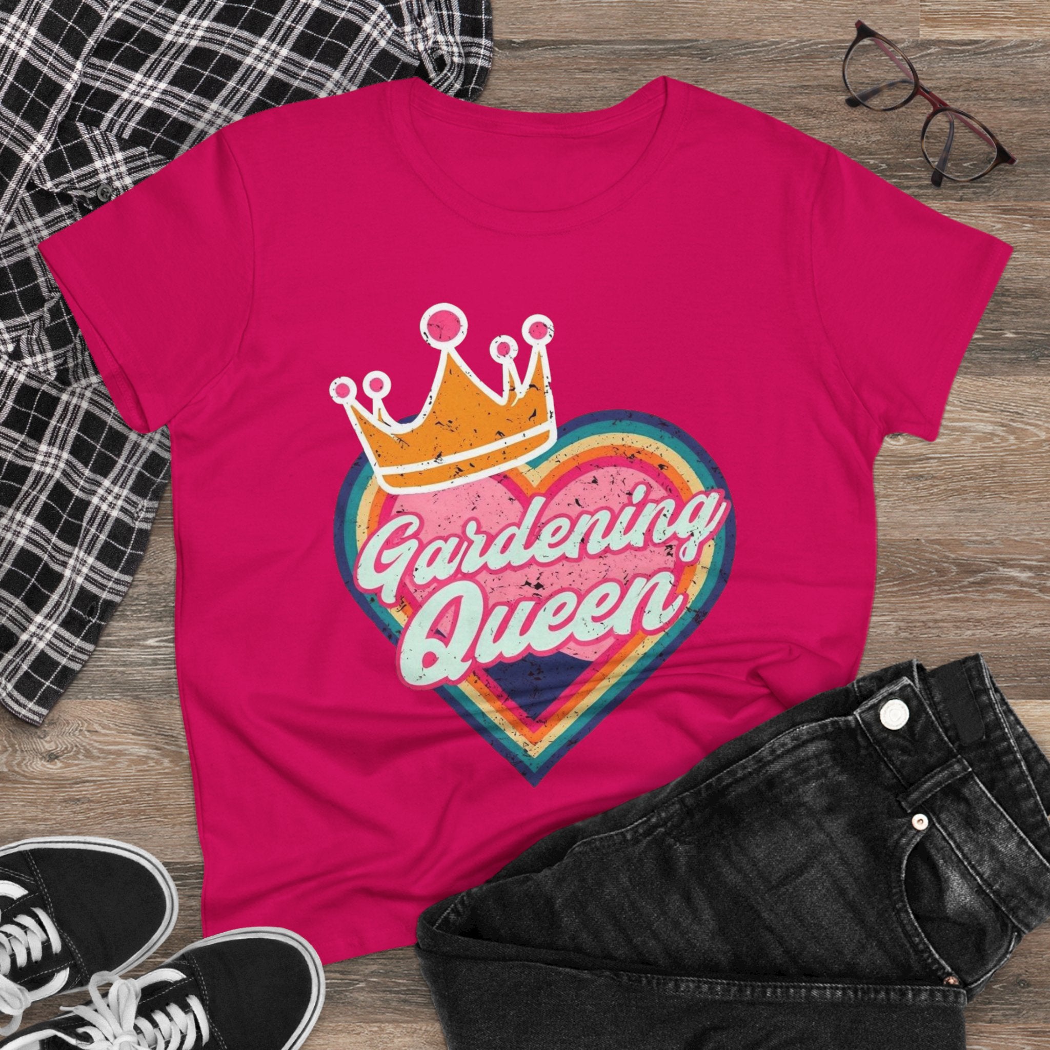 Gardening Queen Cotton Tee, Gardening Shirt, Gift for Gardeners, Summer Fashion, Plant Enthusiast Tee, Eco-Friendly Cotton Tee