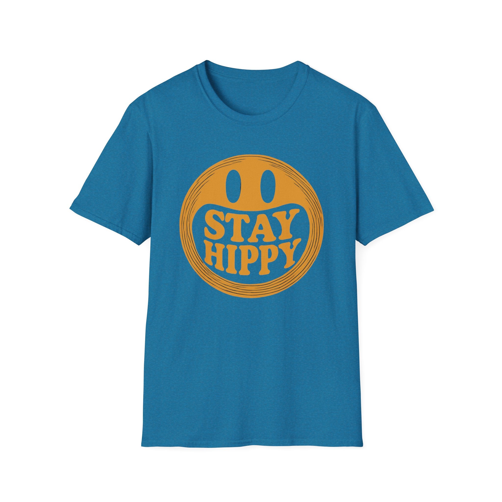 Stay Hippy Stay Happy Unisex T-Shirt, Hippie Graphic Tee, Positive Vibes Shirt, Bohemian Clothing, Festival Attire boho