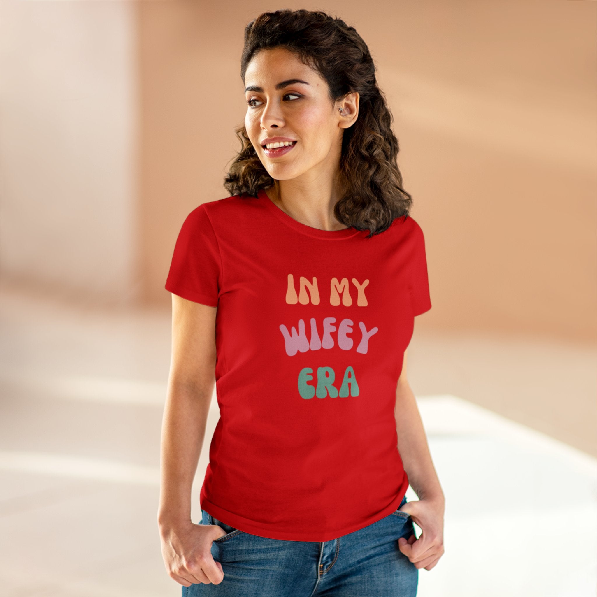 T-Shirt - Women's Midweight Cotton Tee with 'In My Wifey Era' Design