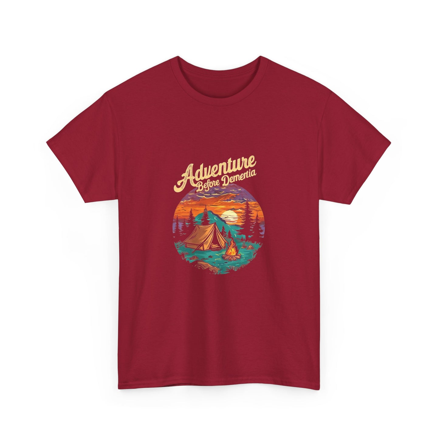 Adventure Before Dementia Unisex Tee, Funny Graphic T-Shirt, Retirement Gift, Elderly Humor Shirt, Memory Loss Joke Top