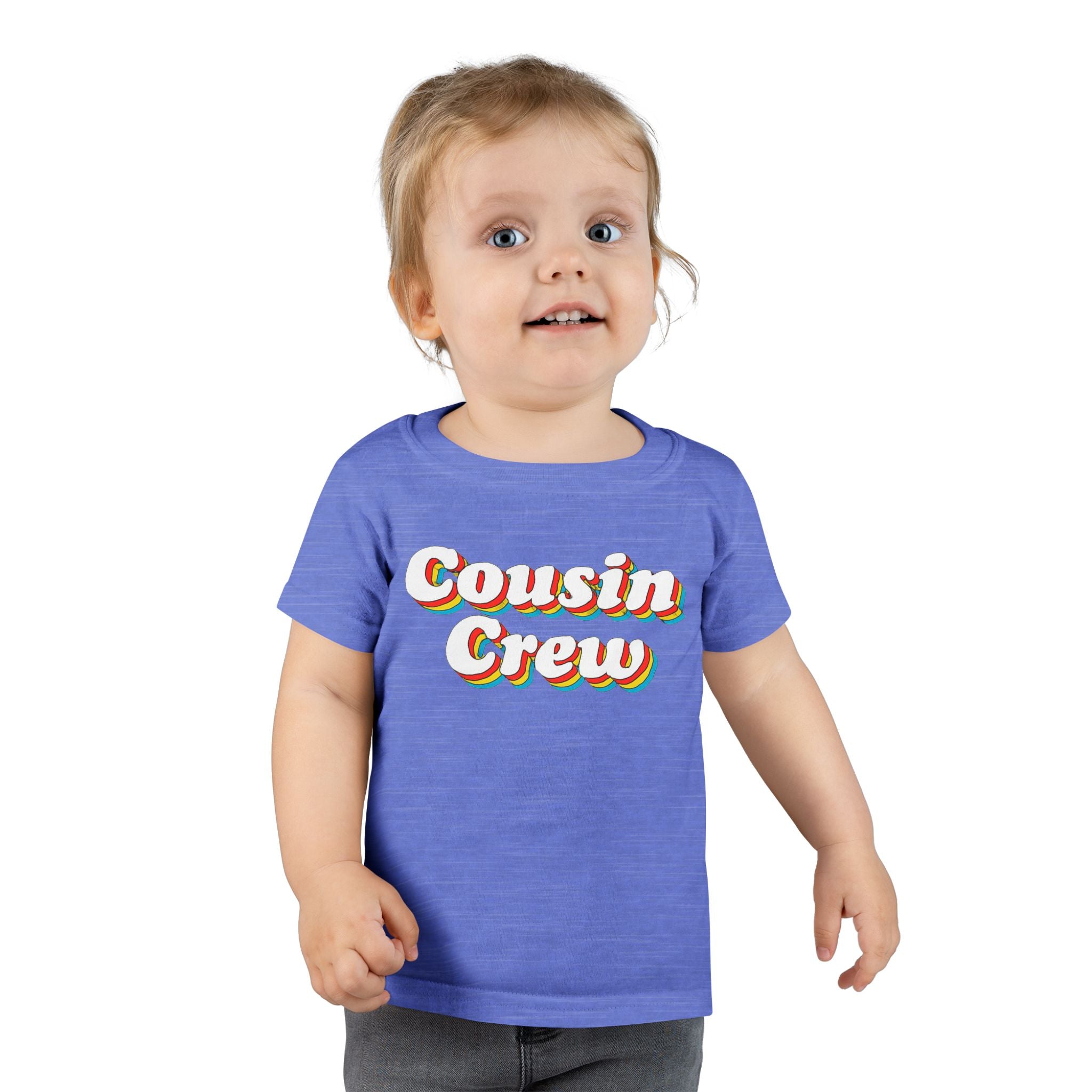 Retro Cousin Crew Toddler T-Shirt, Cute Family Shirt, Kids' Casual Wear, Cousin Family Gatherings, Birthday Gift