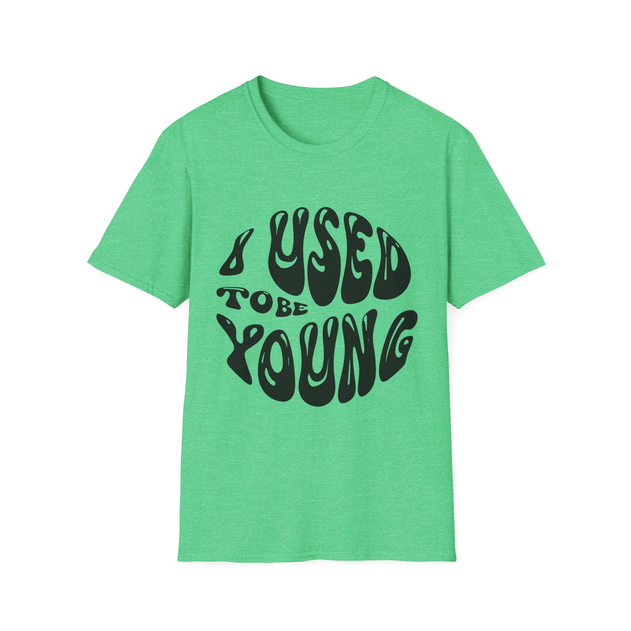 I used to be young Vintage Vibes Unisex Softstyle T-Shirt, Nostalgic Shirt, Retro Tee, Classic Graphic Tee, Throwback T-Shirt