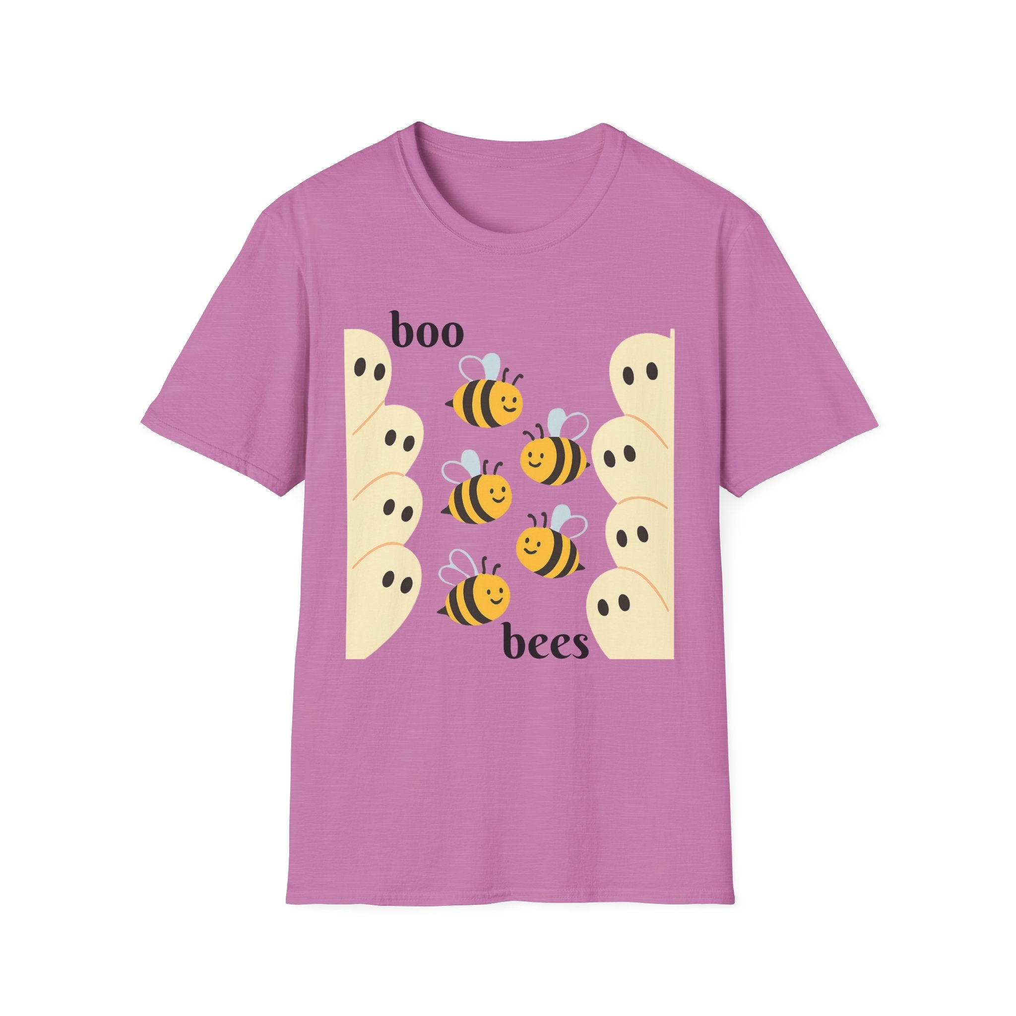 Boo Bees Ghost Halloween Costume Unisex Softstyle T-Shirt - Bee Lovers Gift, Spooky Shirt, Halloween Party, Funny Costume Tee, Cute Ghost
